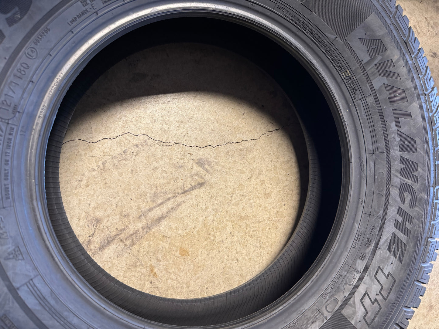 NOS HERCULES AVALANCHE TT BSW LT 245 75 17 121/118Q 10PLY HIGHWAY TERRAIN TIRE 01775