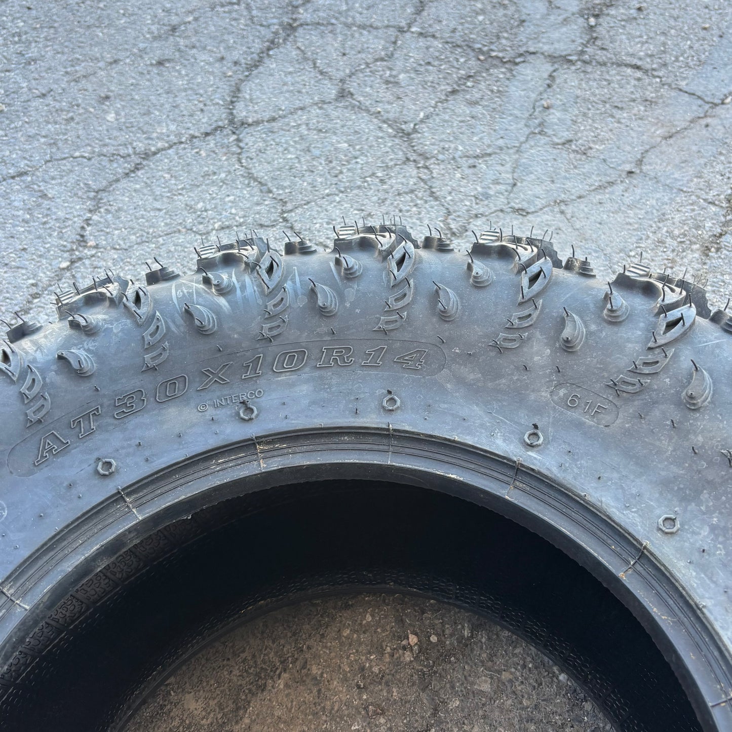 (KSL ONLY) 2 NOS INTERCO RADIAL REPTILE BSW LT 30 10 14 61F 6PLY ATV/UTV TIRE IRR30x1014FS