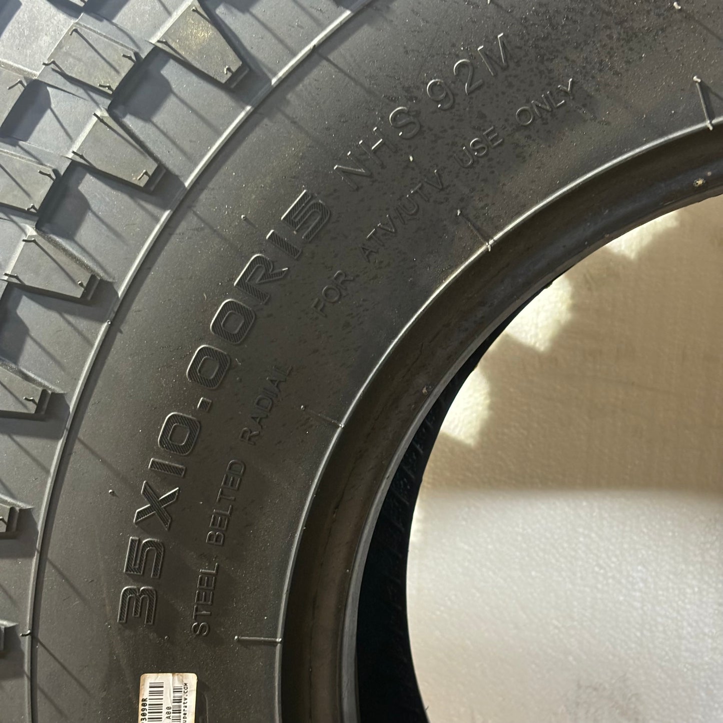 SUPERATV INCURSION A/T 35 10 15 92M LRD 8PLY ALL TERRAIN ATV/UTV TIRES AT-INC-35-10-15