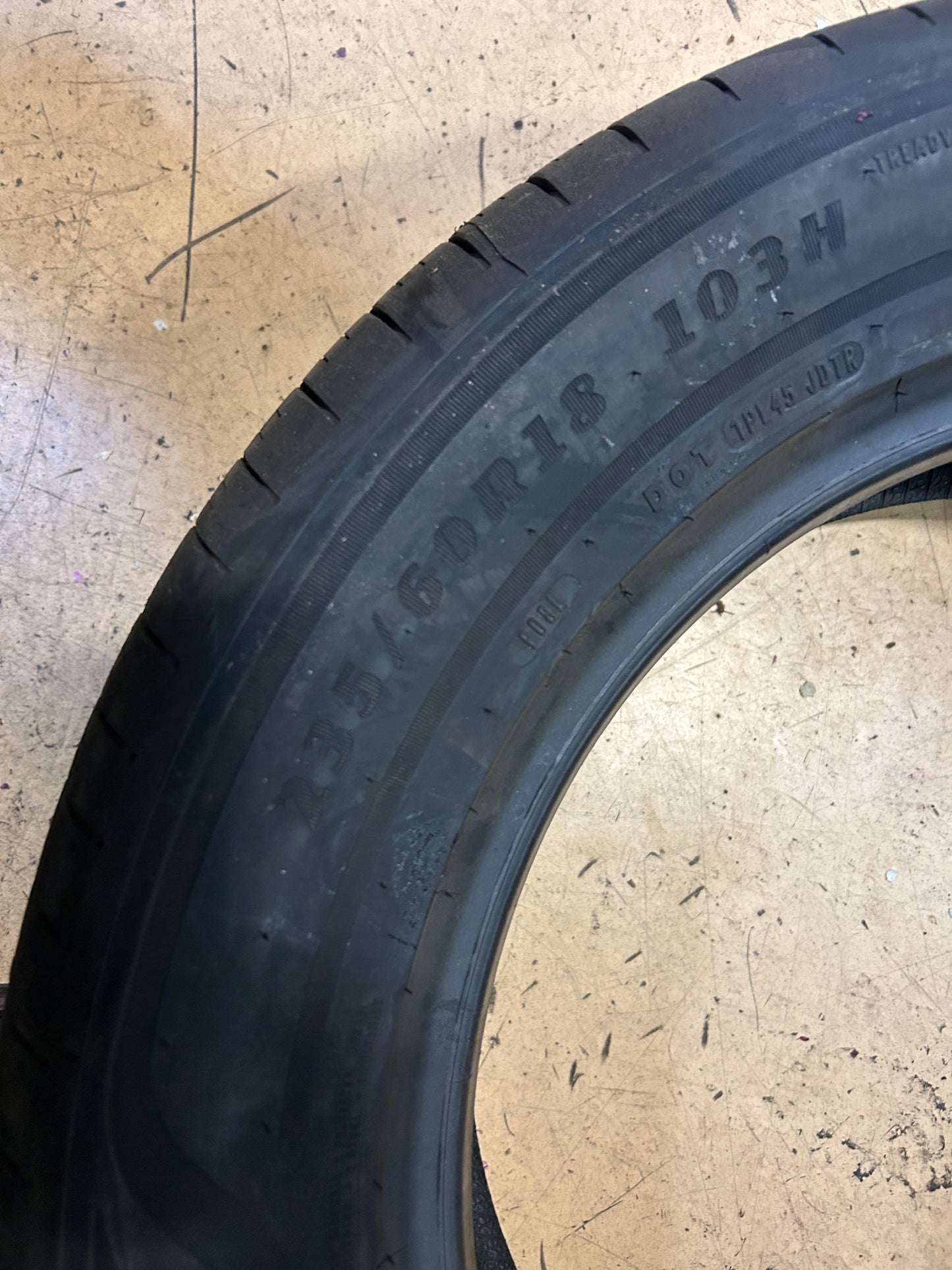 GOODYEAR ASSURANCE FINESSE BSW P 235 60 18 103H ALL SEASON TIRE 681815630