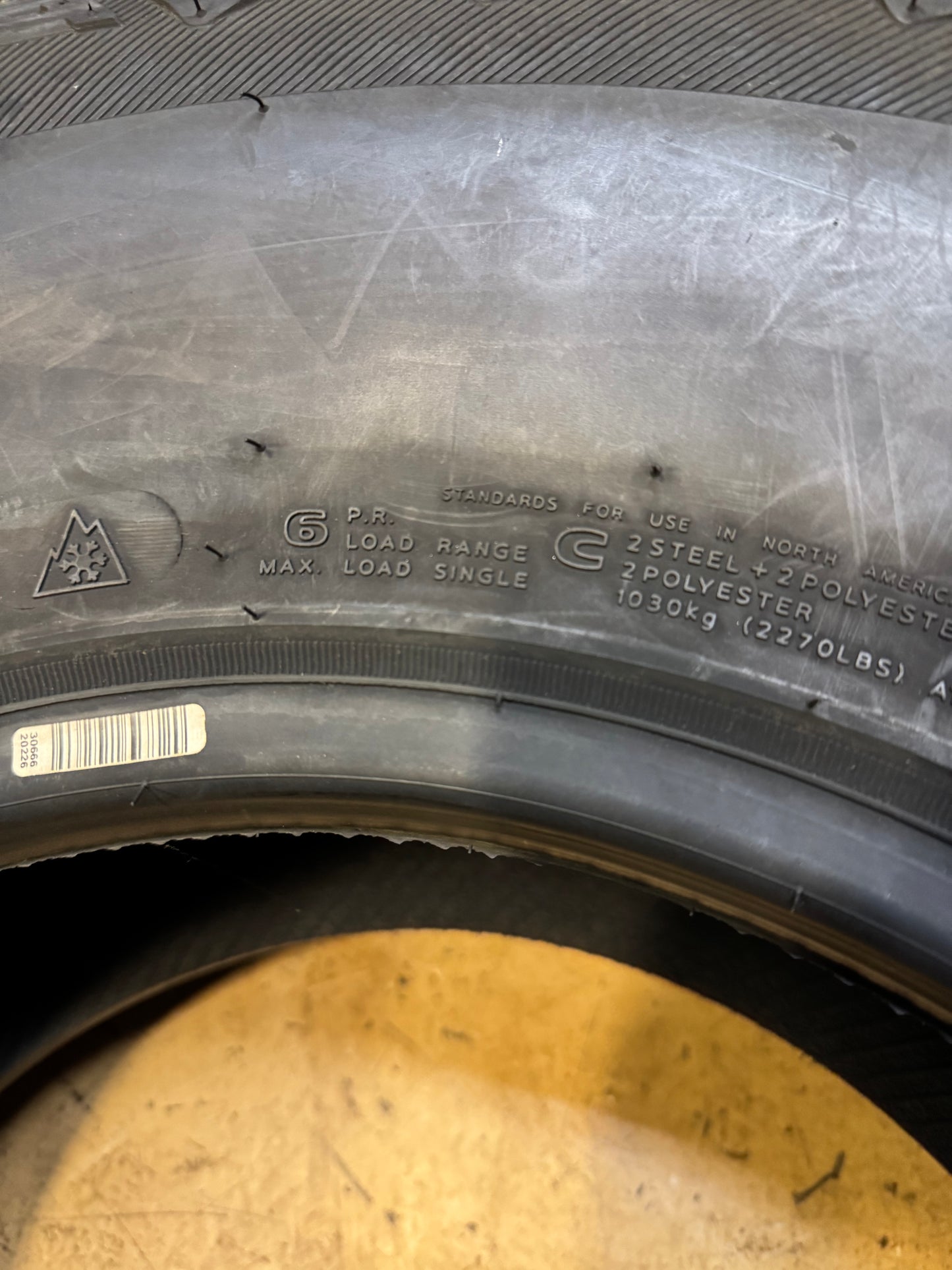 NOS HANKOOK DYNAPRO AT2 OWL LT 31 10.5 15 109S 6PLY ALL TERRAIN TIRE 2020995