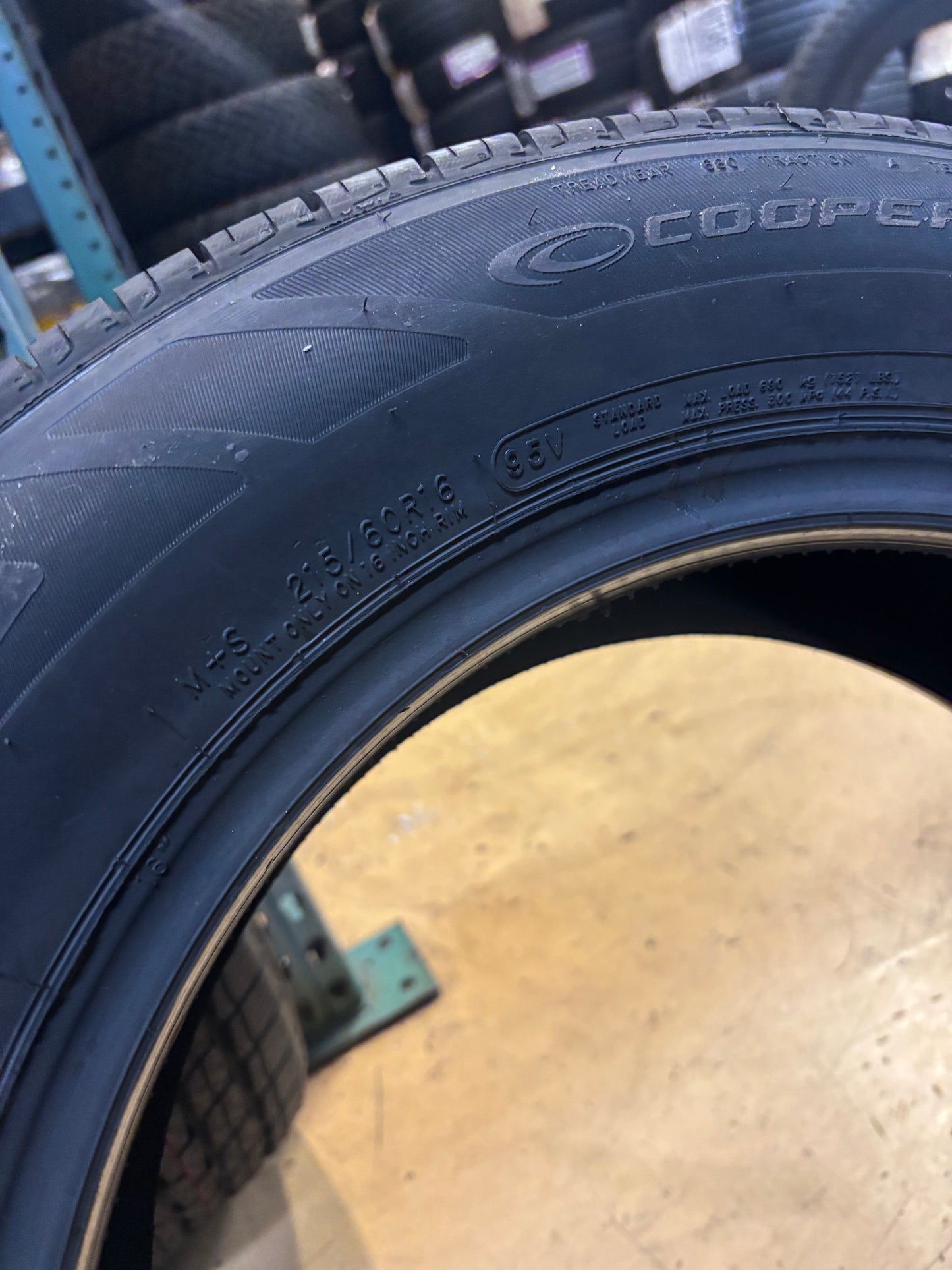 COOPER ENDEAVOR P 215 60 16 95V SL ALL SEASON TIRE 166028008