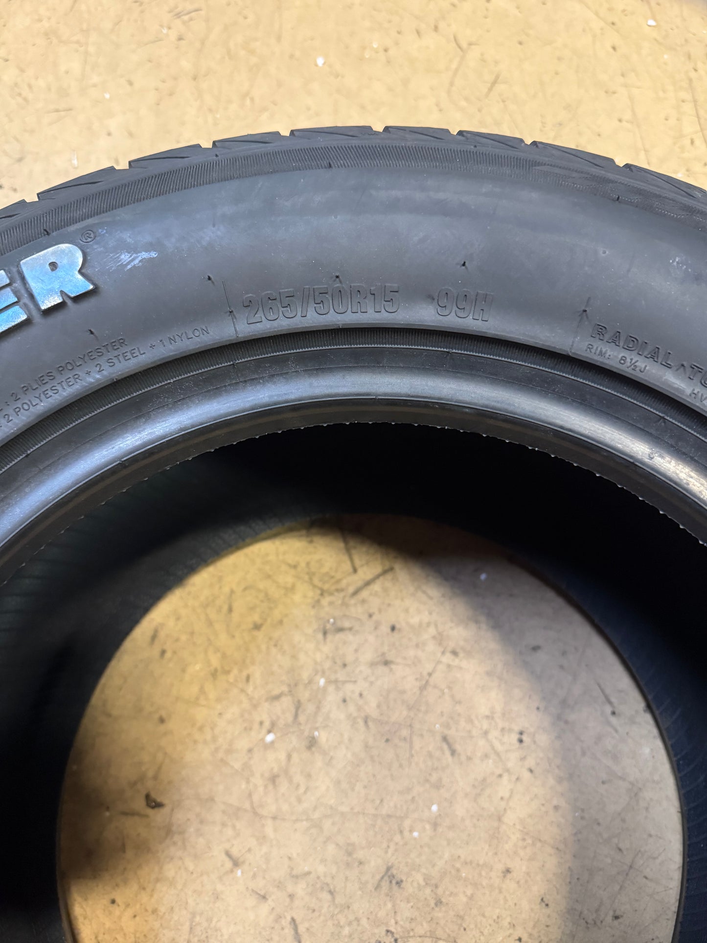 VENOM POWER GRAND AM RWL P 265 50 15 99H ALL SEASON TIRE VPGAM41