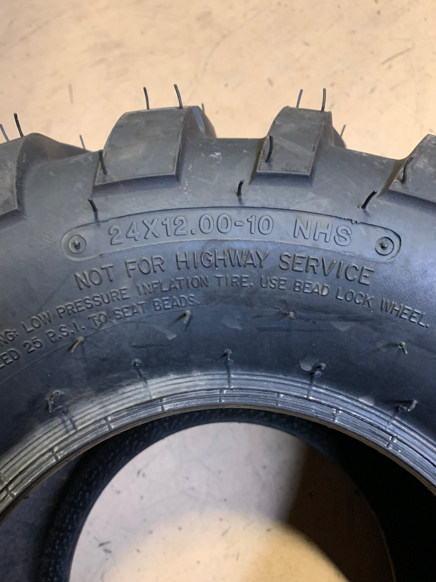 CARLSTAR AT489 BSW AT 24 12 10 4PLY ATV/UTV TIRE 5793A6