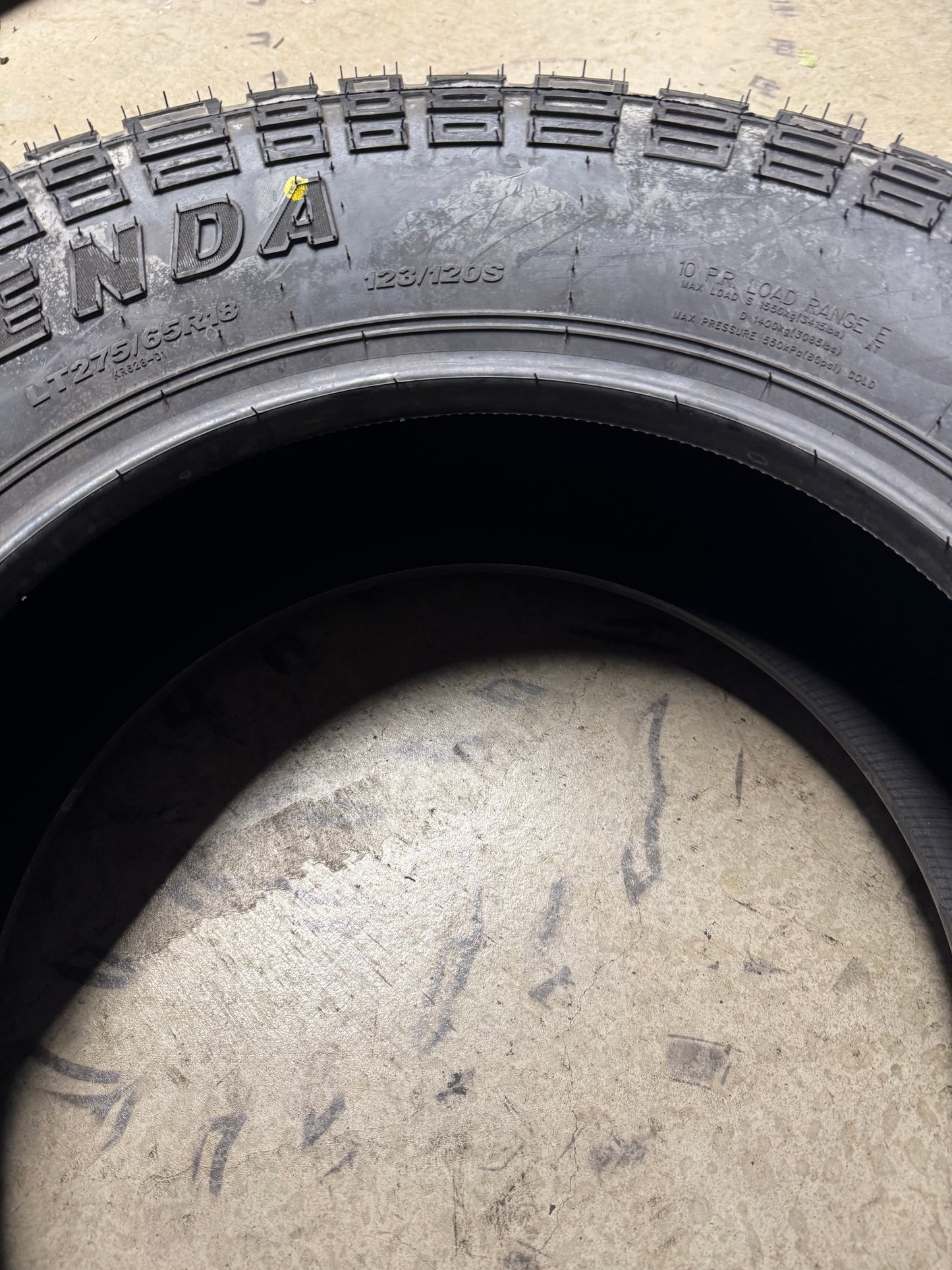 KENDA KLEVER A/T2 KR628 BSW LT 275 65 18 123/120S 10PLY ALL TERRAIN TIRE 628018