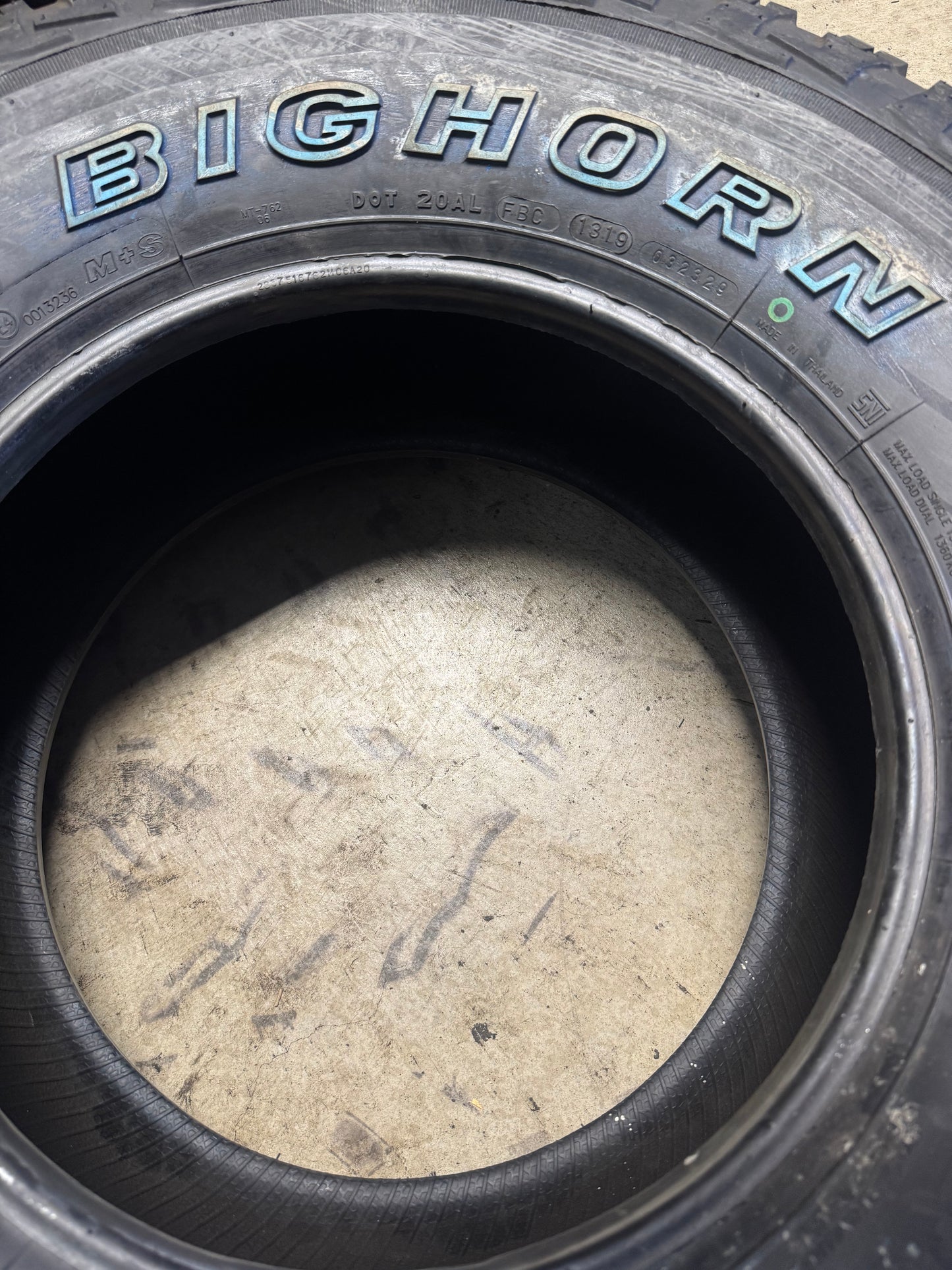 NOS MAXXIS BIG HORN MT-762 OWL LT 285 75 16 122/119Q 8PLY MUD TERRAIN TIRE TL30269100