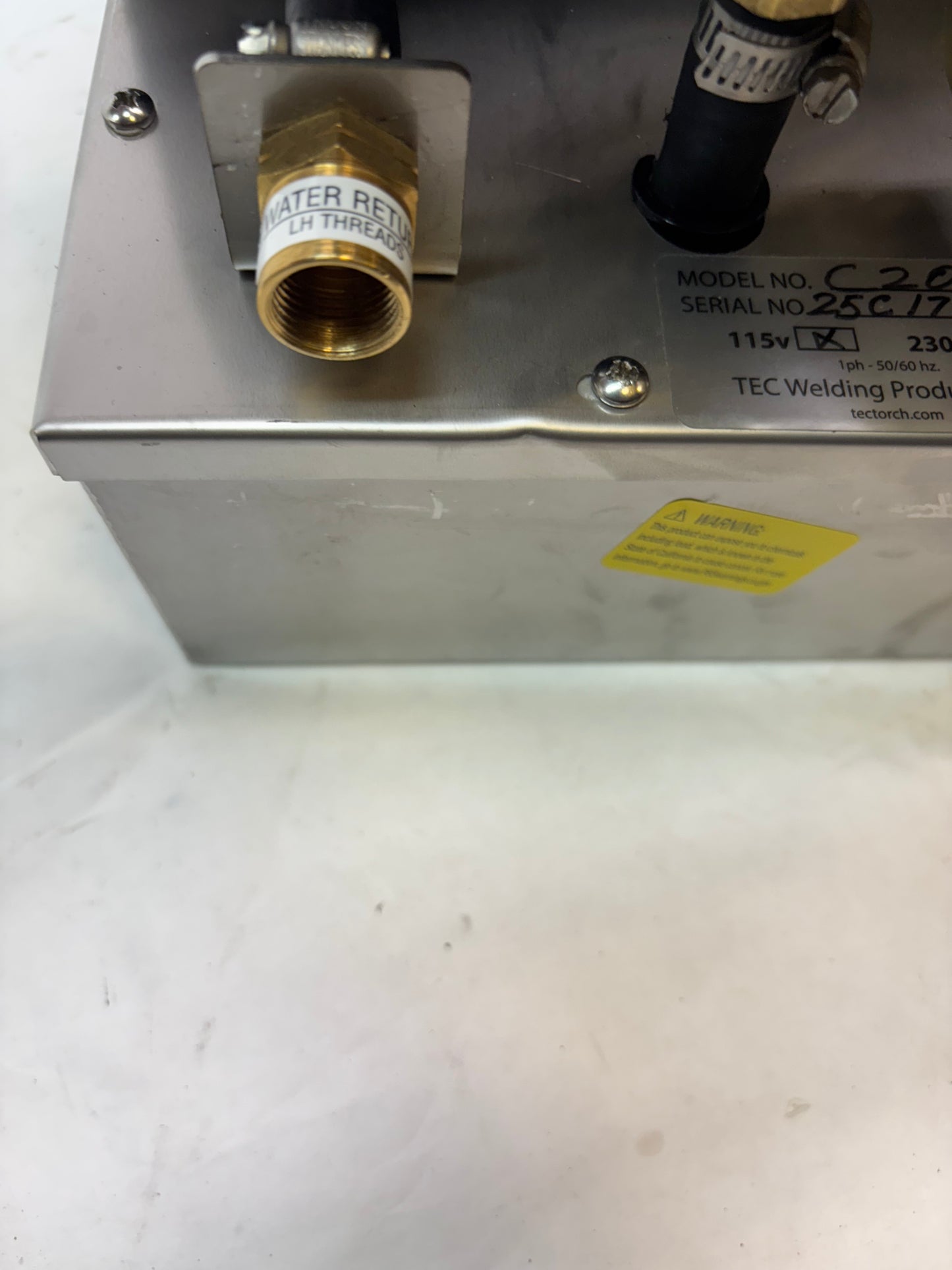 WELDTEC C20 WATER COOLER, PREMIUM, BRONZE PUMP, 115 VOLT, 2 GAL TANK