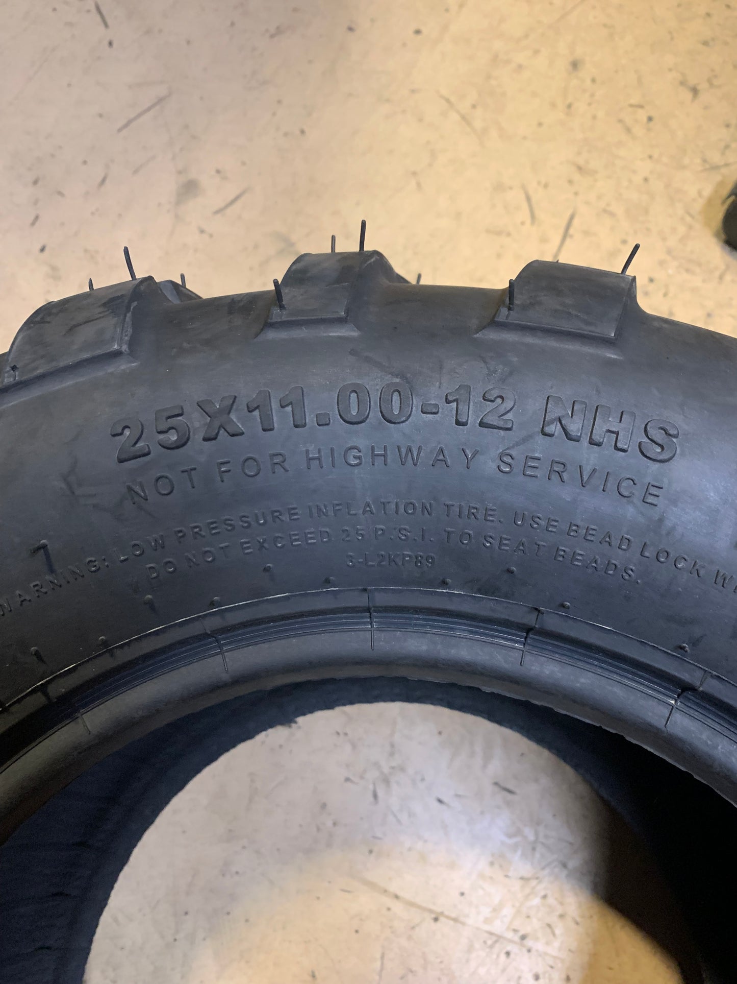 CARLSTAR AT489 BSW AT 25 11 12 4PLY ATV/UTV TIRE 6P07701