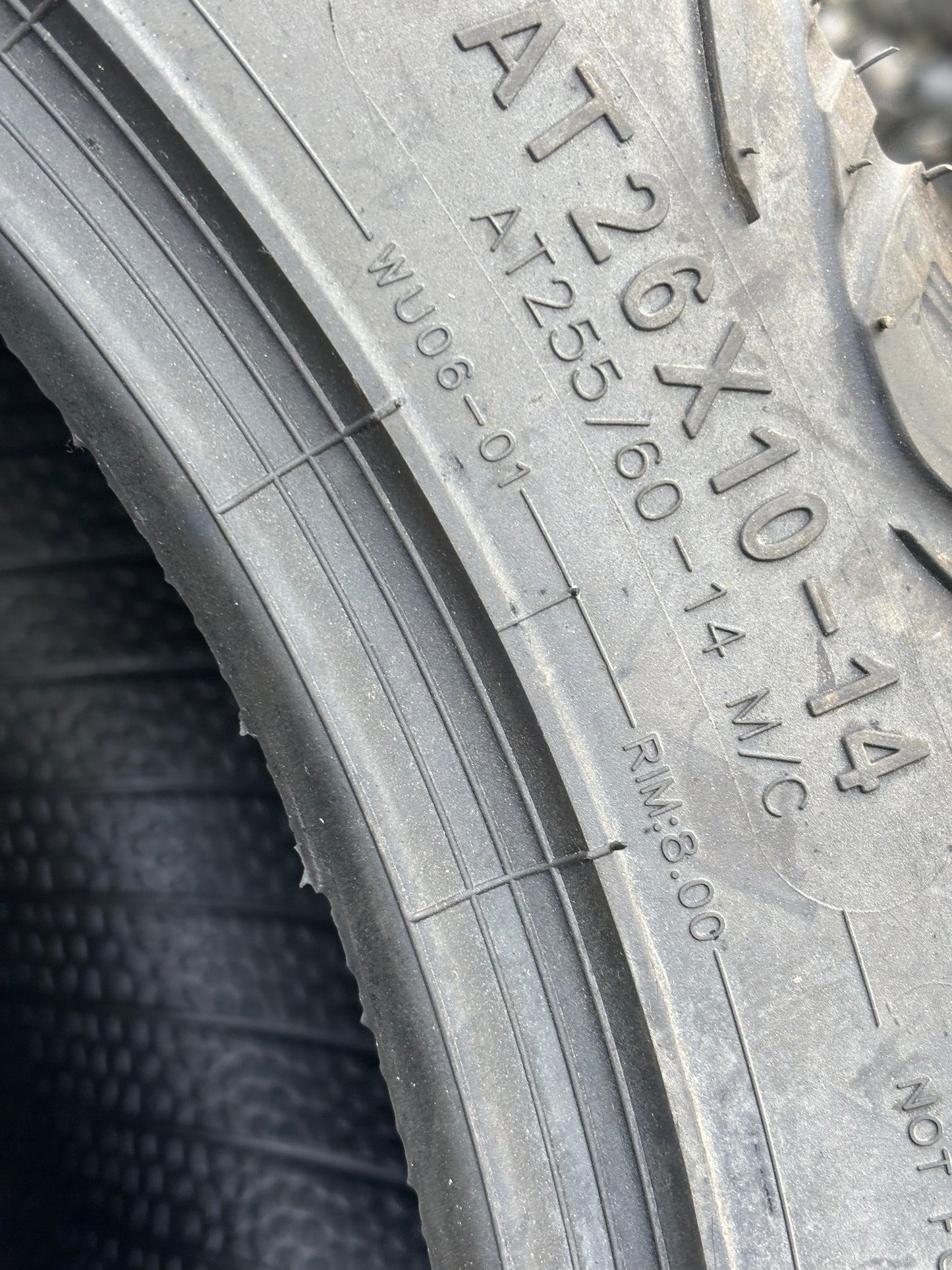 WANDA WU06 BSW LT 26 10 14 6PLY ATV/UTV TIRE 10184