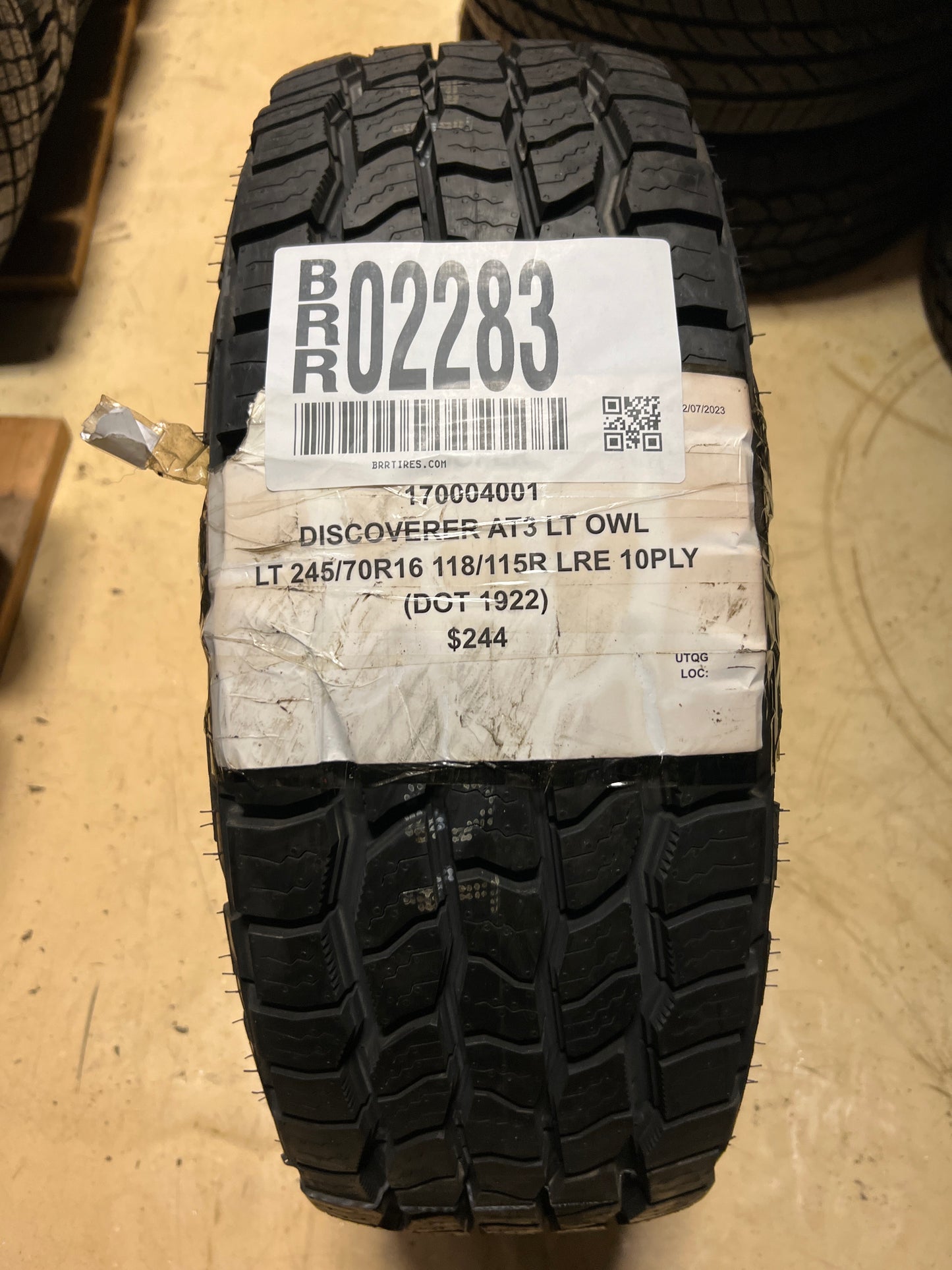 NEW COOPER DISCOVERER AT3 OWL LT 245 70 16 118/115R LRE 10PLY HIGHWAY TERRAIN TIRE 170004001