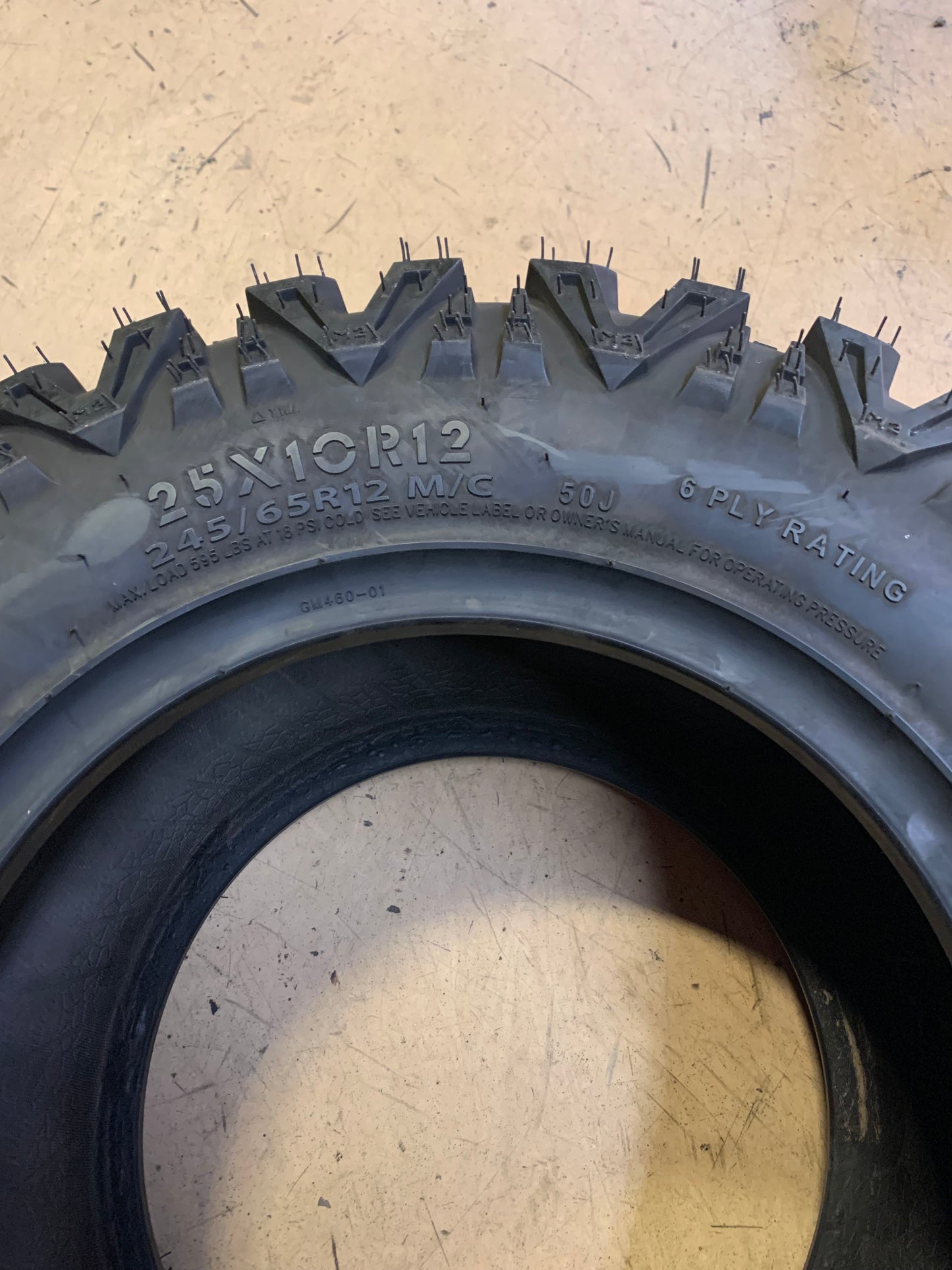 AMS M2 EVIL BSW AT 25 10 12 50J 6PLY ATV/UTV TIRE 654721