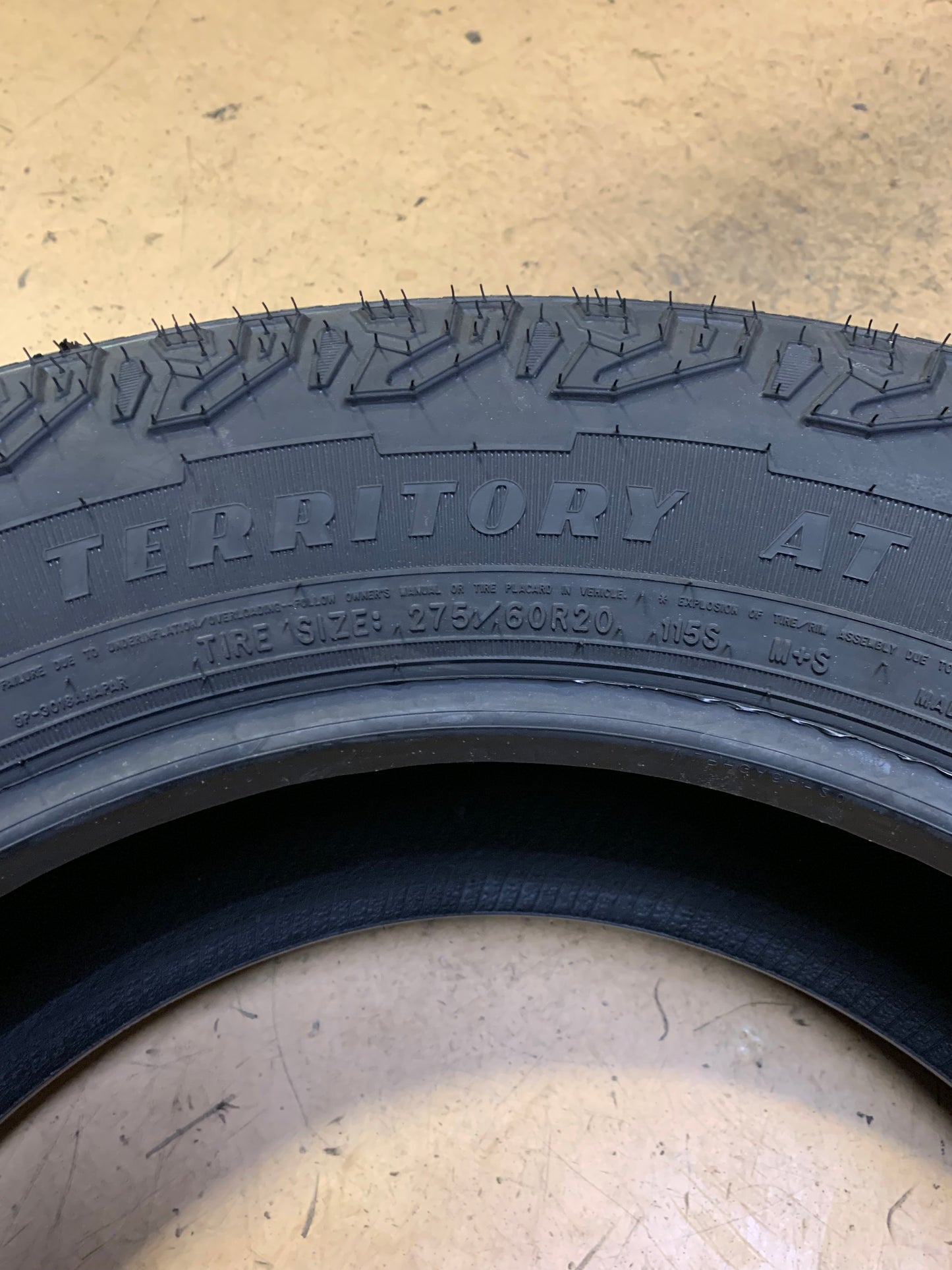 GOODYEAR WRANGLER TERRITORY AT BSW P 275 60 20 115S ALL TERRAIN TIRE 734087640