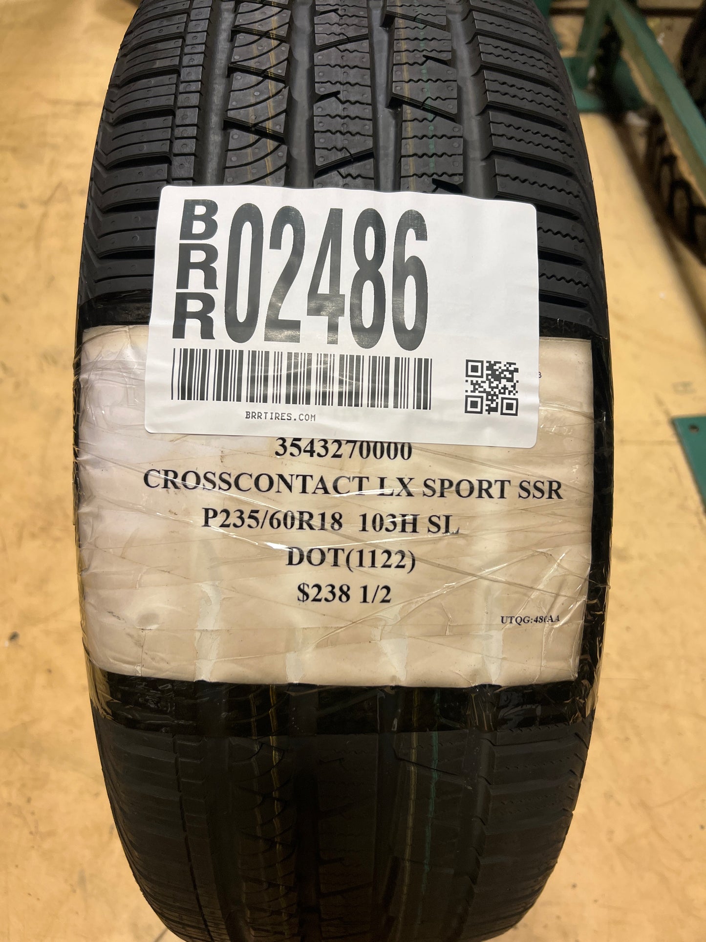 2 NEW CONTINENTAL CROSSCONTACT LX SPORT SSR P 235 60 18 103H SL 3543270000
