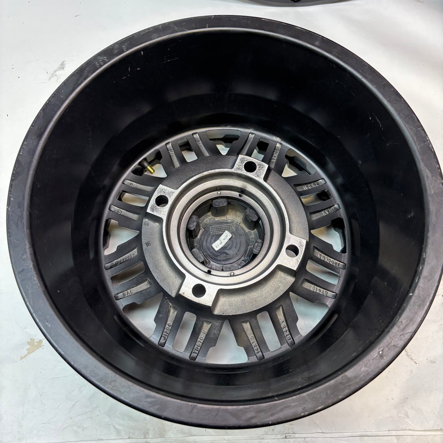 TUSK TETON BEADLOCK ATV/UTV GUN METAL/BLACK WHEELS 14X7 4/156 ET+5