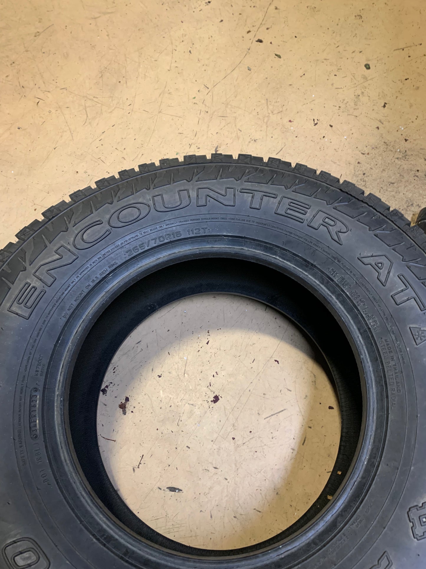 SUMITOMO ENCOUNTER AT BSW P 265 70 16 112T  ALL TERRAIN TIRE ATH93