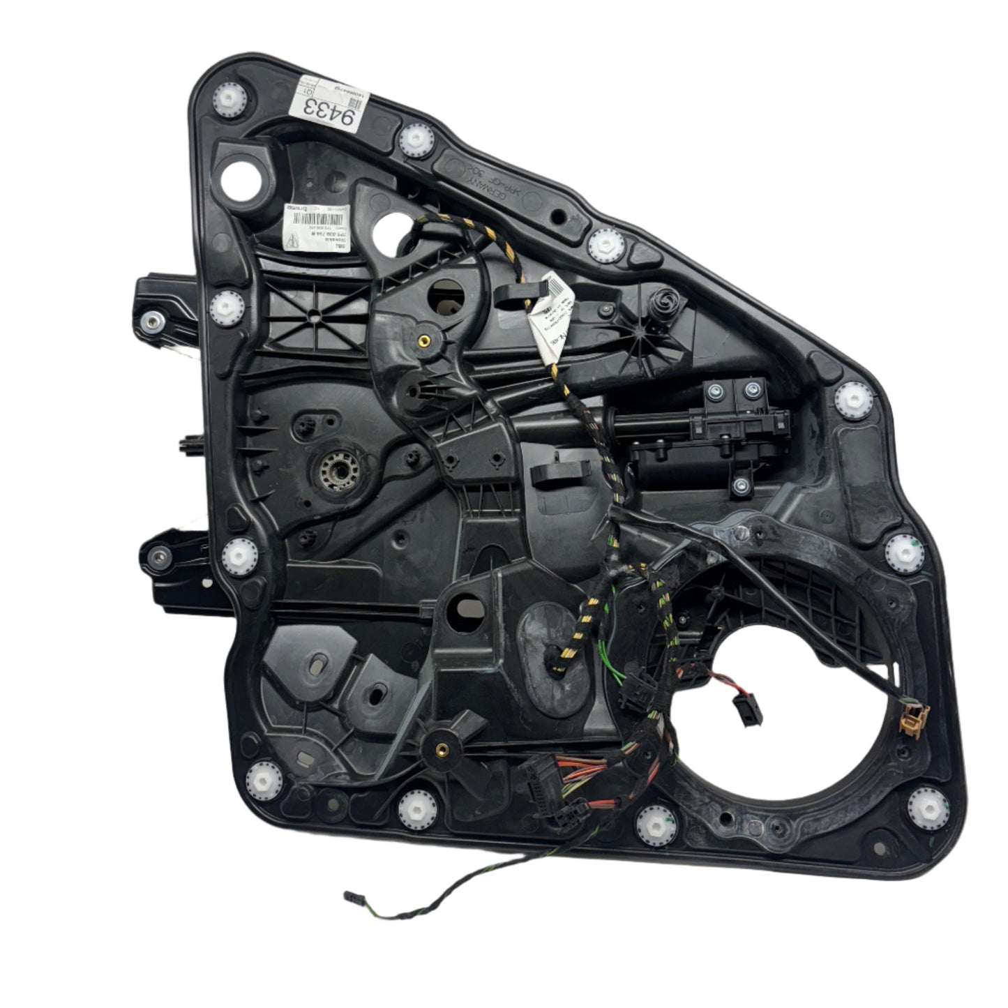 11-17 PORSCHE CAYENNE 958 REAR RS DOOR WINDOW REGULATOR PLATE W/ DOOR HANDLE 7P5 839 756 B