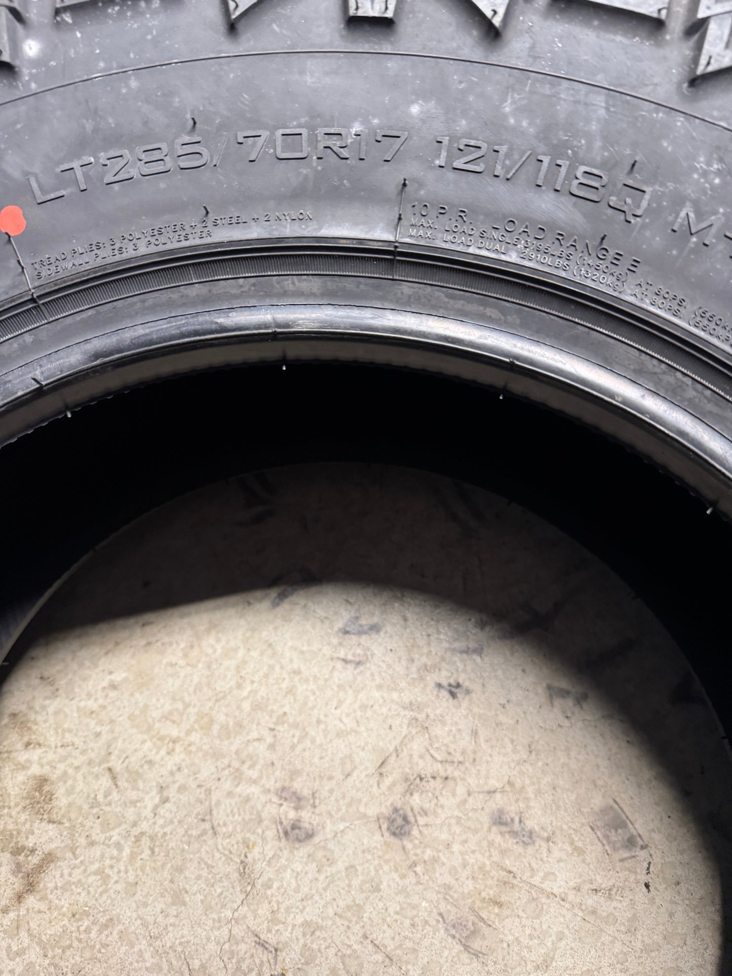 NOS KANATI TERRA COMMANDER RTX BSW LT 285 70 17 121/118Q 10PLY TIRE LRX1728570E