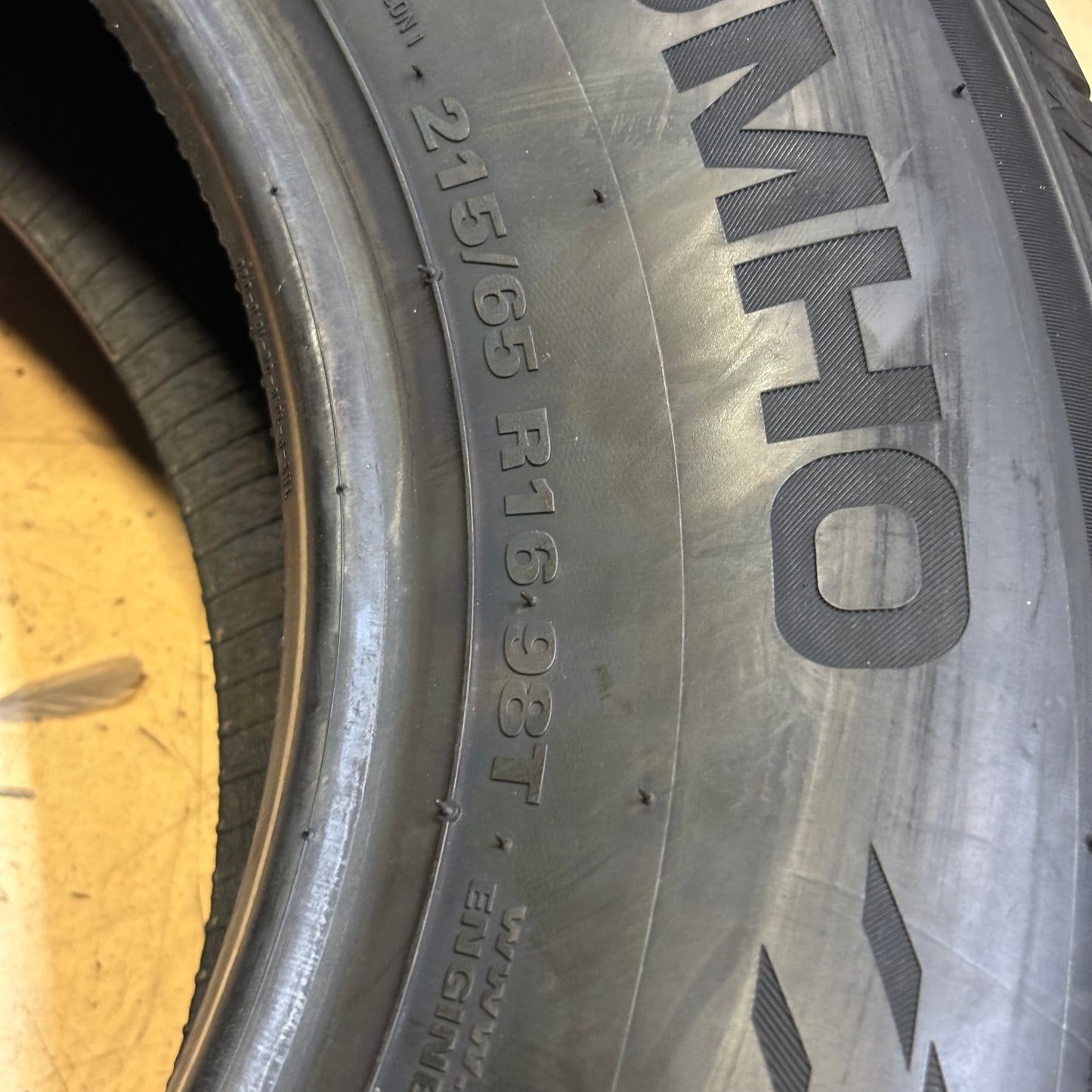 2 KUMHO SOLUS TA51A P 215 65 16 98T SL ALL SEASON TIRES 2285993
