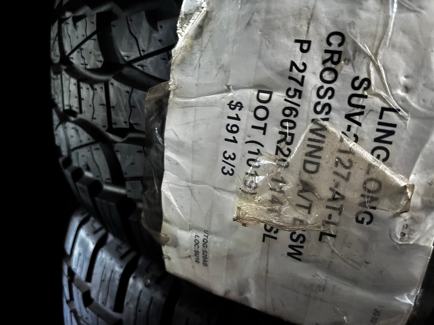 (TODO) 4 LINGLONG CROSSWIND AT OWL P 275 60 20 114T SL ALL TERRAIN TIRES LTR2105ATLL