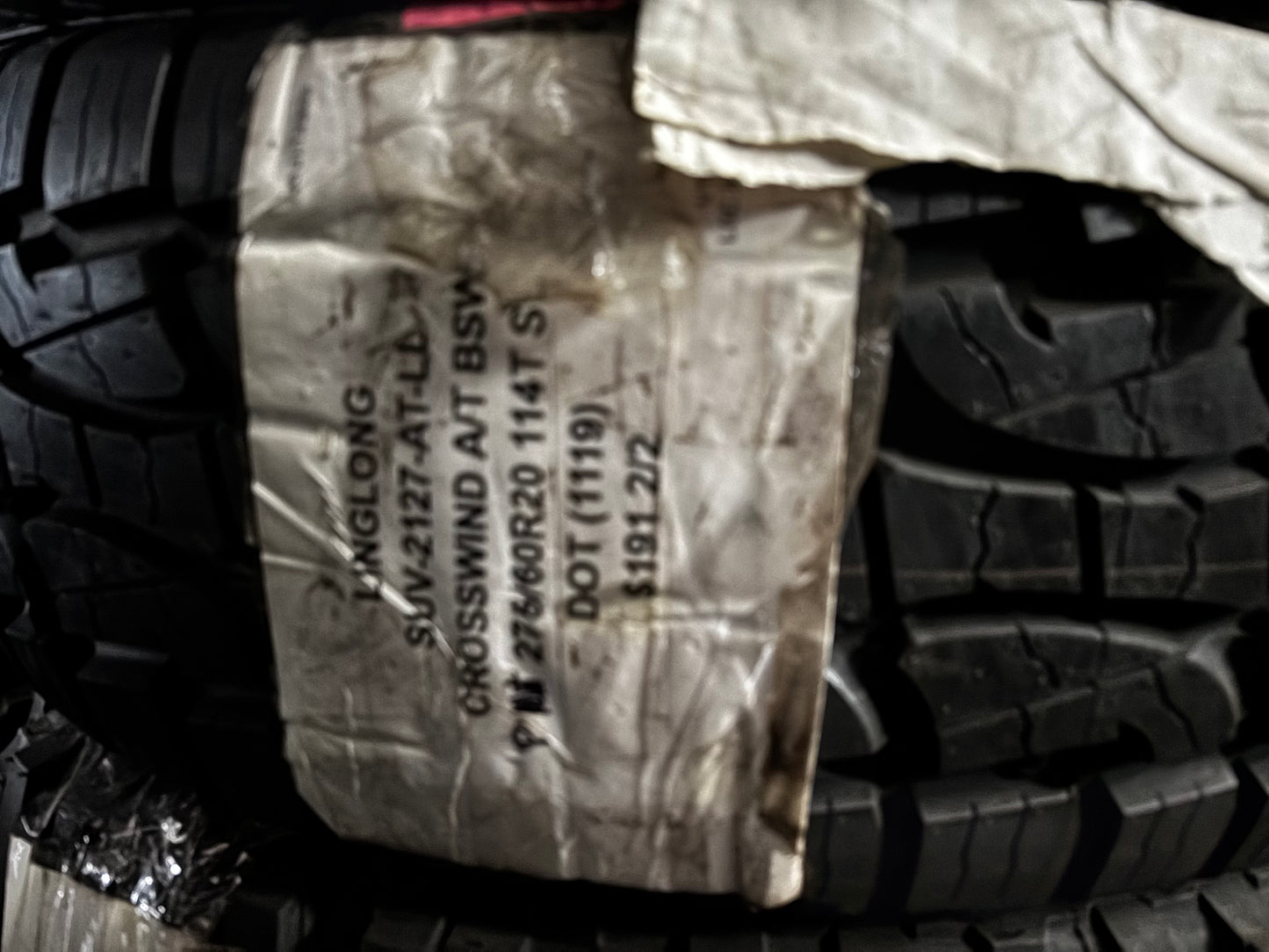 (TODO) 4 LINGLONG CROSSWIND AT OWL P 275 60 20 114T SL ALL TERRAIN TIRES LTR2105ATLL