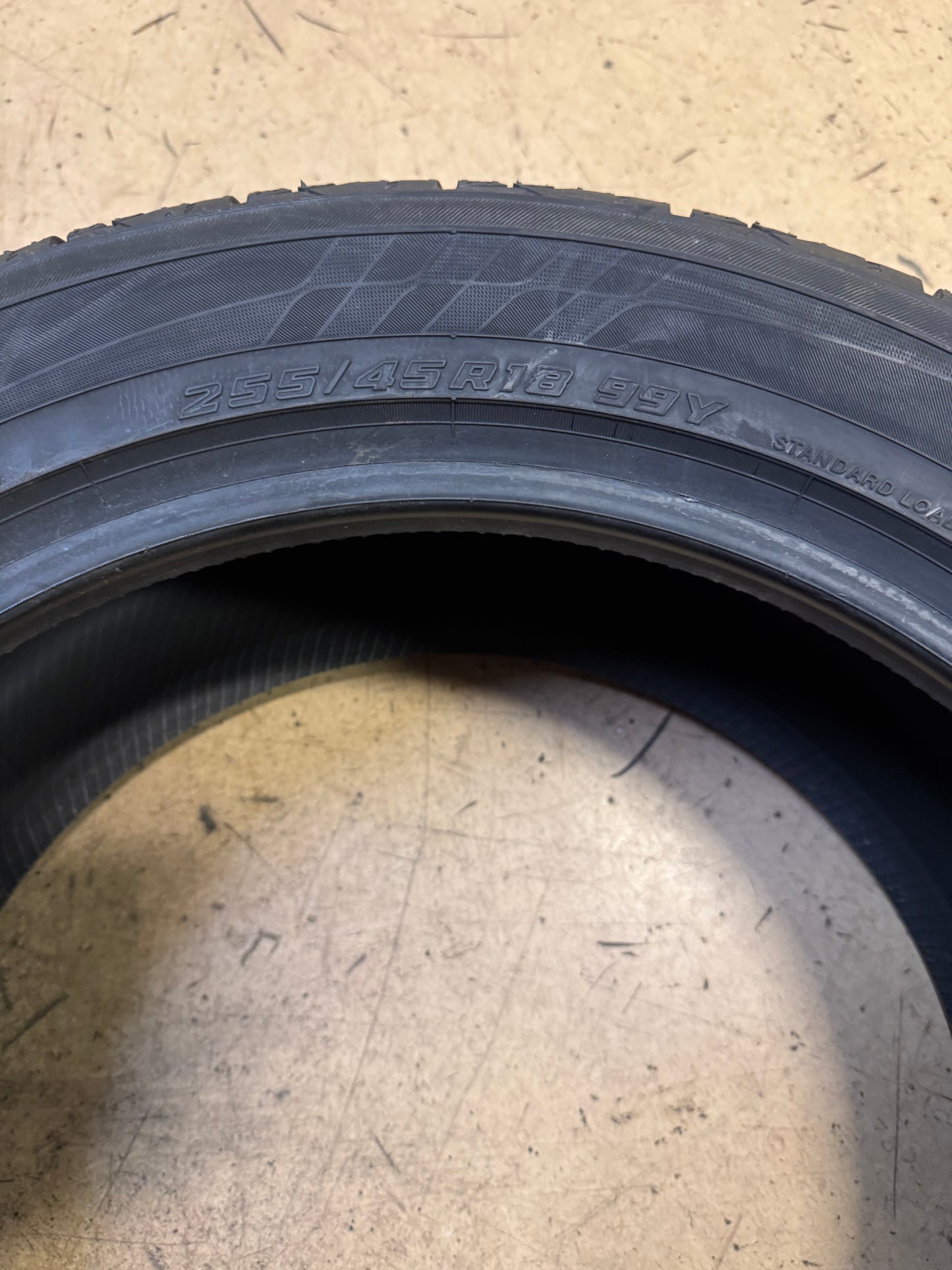 2 YOKOHAMA ADVAN SPORT A/S+ BSW P 255 45 18 99Y UHP ALL SEASON TIRE 110140641