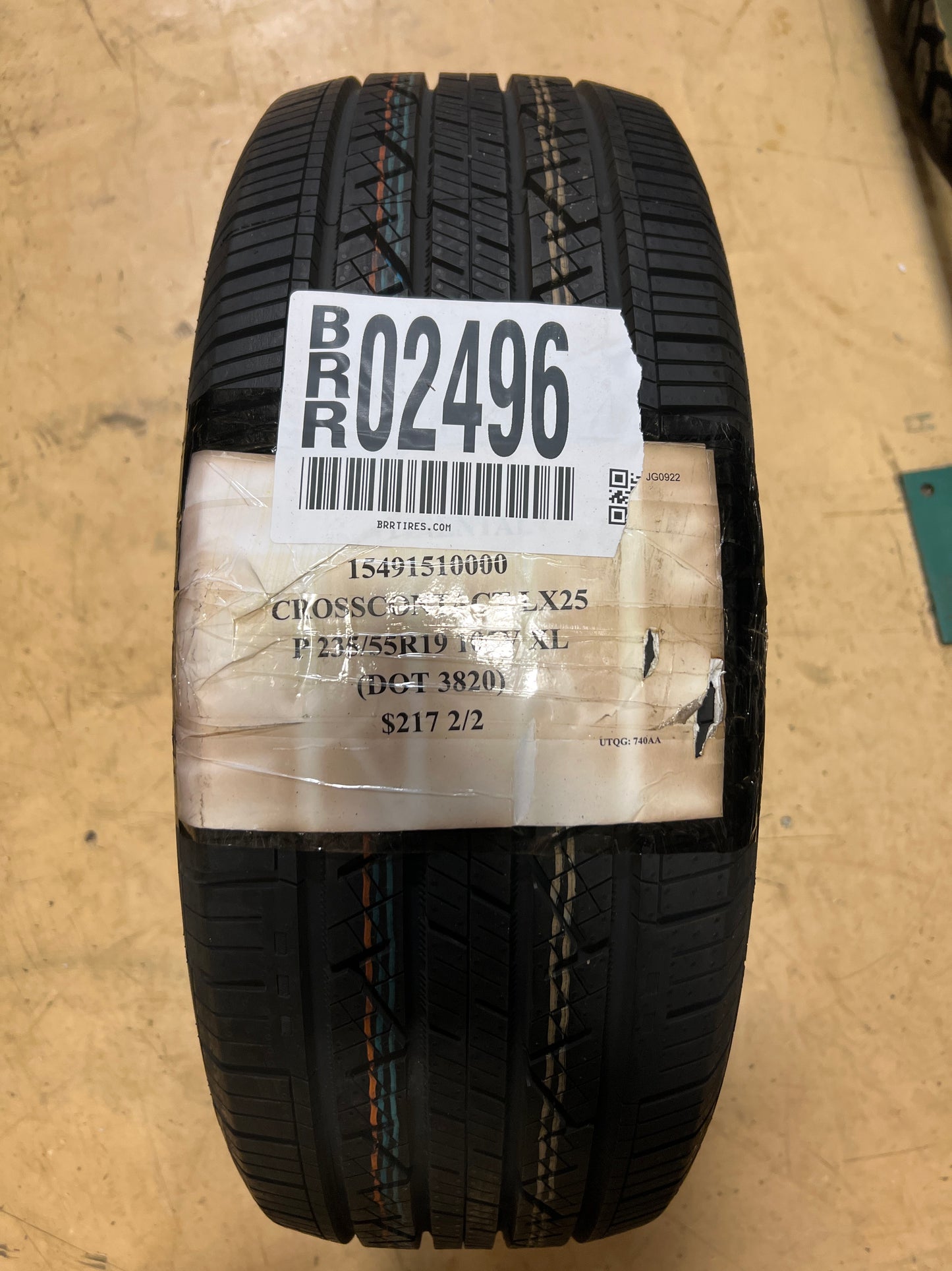 2 NEW CONTINENTAL CROSSCONTACT LX25 P 235 55 19 105V XL ALL SEASON TIRES 15491510000