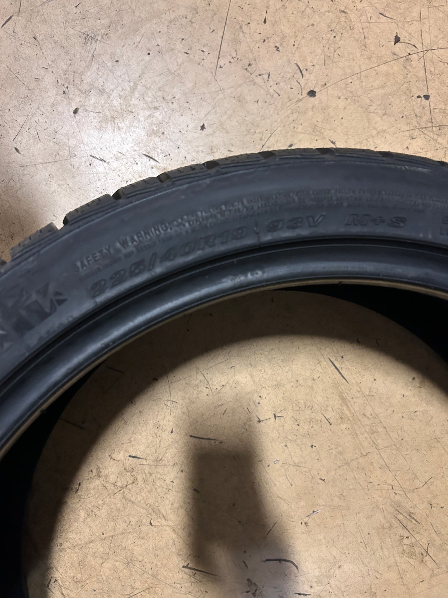 NEXEN WINGUARD SPORT 2 BSW P 225 40 19 93V XL WINTER TIRE 17738NXK