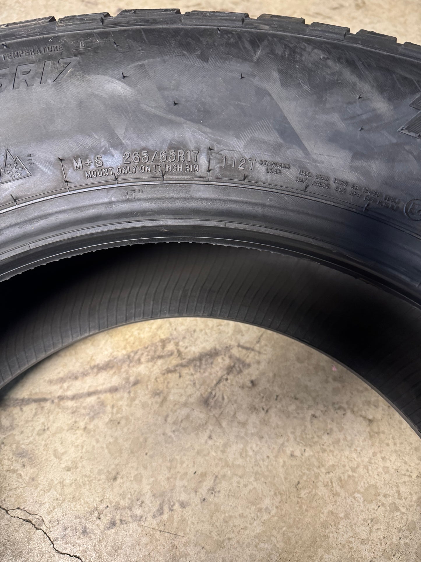 NOS HERCULES TERRA TRAC X-VENTURE BSW P 265 65 17 112T ALL TERRAIN TIRE 02590