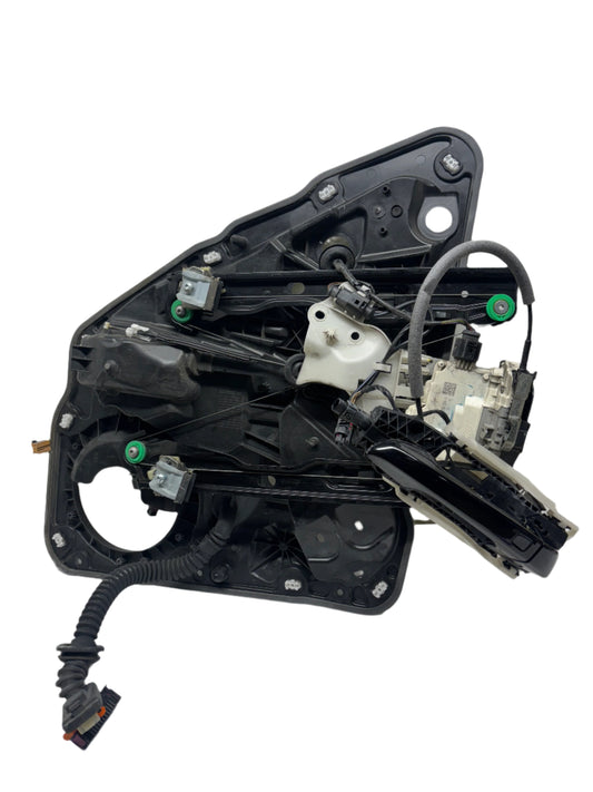 11-17 PORSCHE CAYENNE 958 REAR RS DOOR WINDOW REGULATOR PLATE W/ DOOR HANDLE 7P5 839 756 B