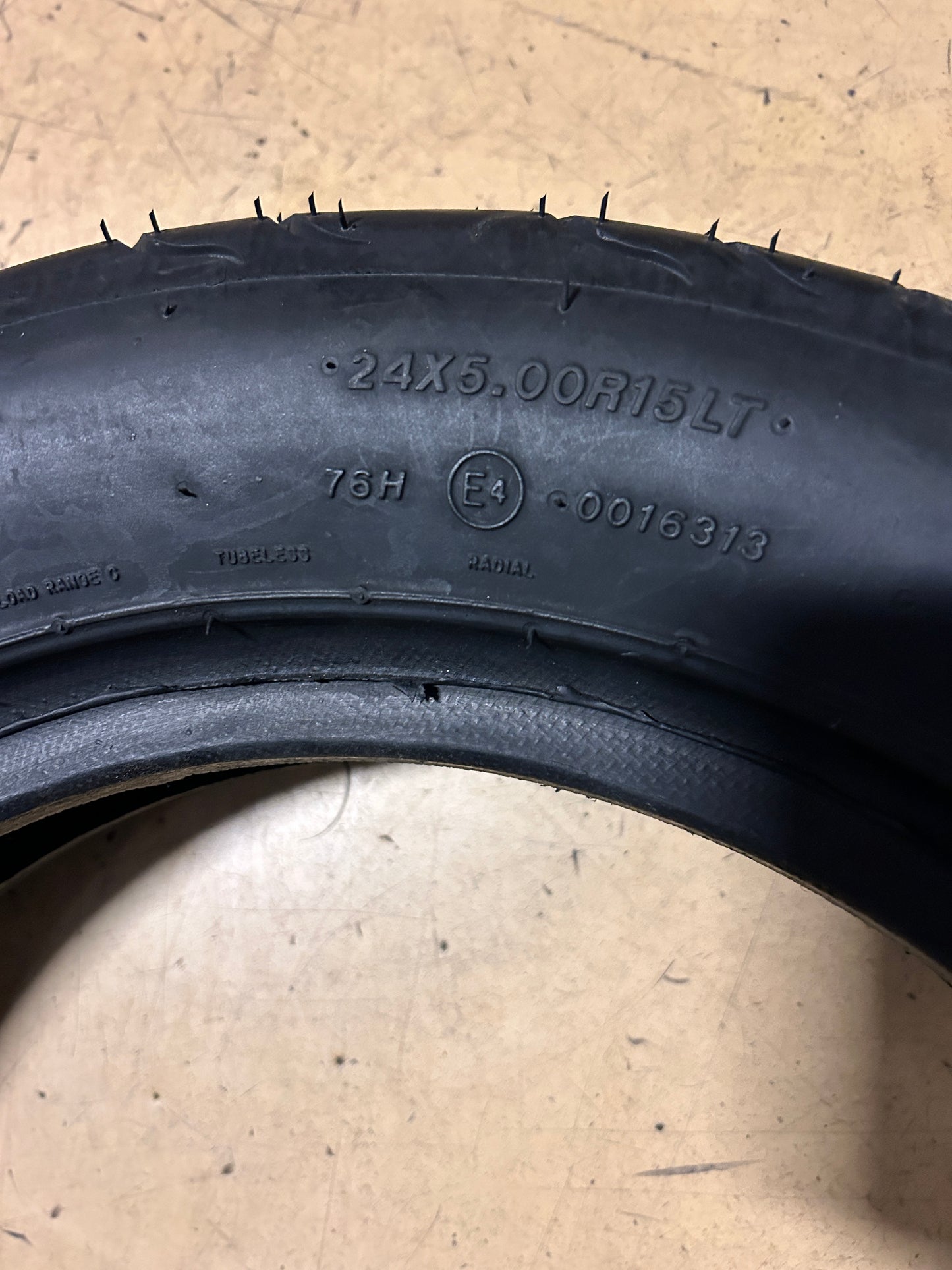 NOS MICKEY THOMPSON SPORTSMAN S/R BSW LT 24 5 15 6PLY RACING TIRE 255648