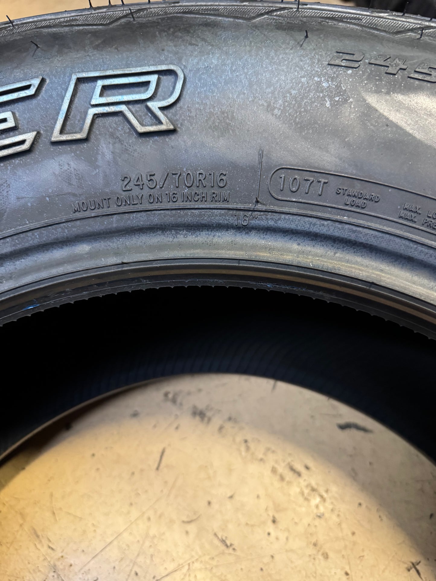 2 NOS COOPER ADVENTURER A/T OWL P 245 70 16 107T ALL TERRAIN TIRE 90000020040