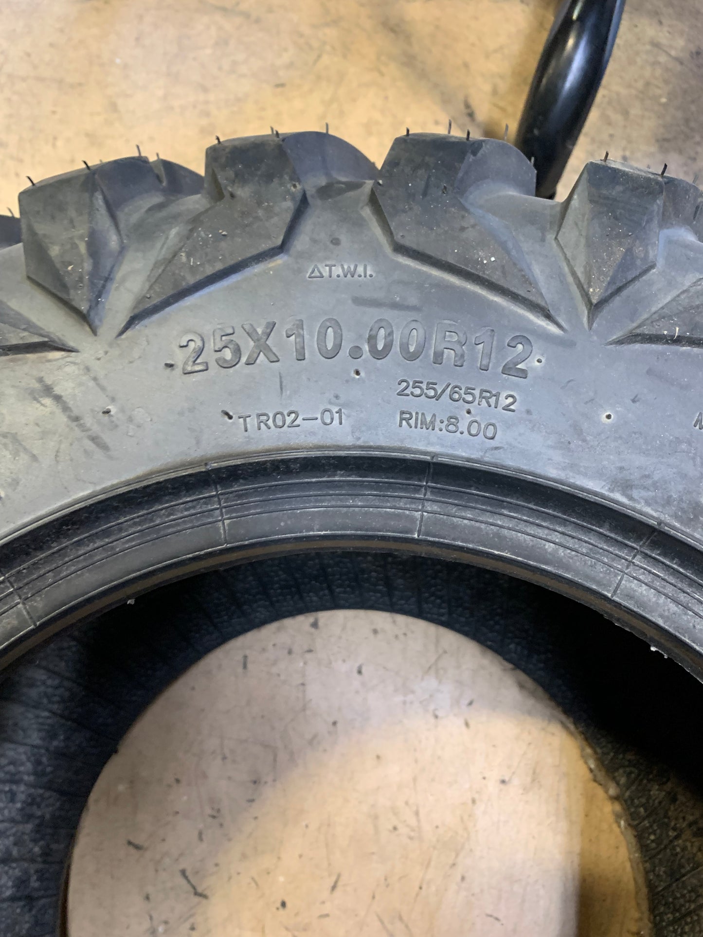 QUADBOSS QBT454 BSW AT 25 10 12 74F 6PLY ATV/UTV TIRE 608542