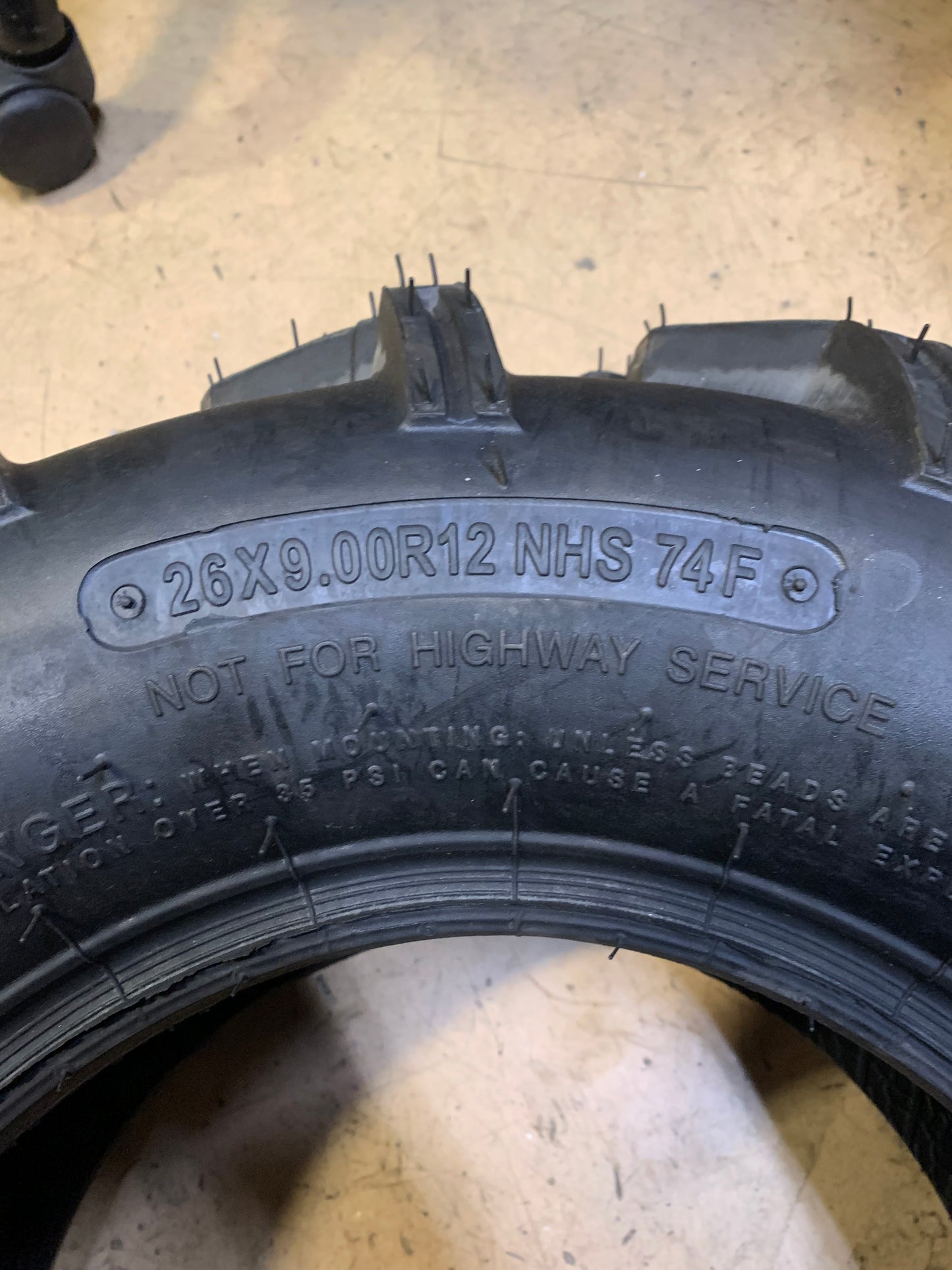 CARLISLE ACT HD BSW AT 26 9 12 6PLY 74F ATV/UTV TIRE 560465