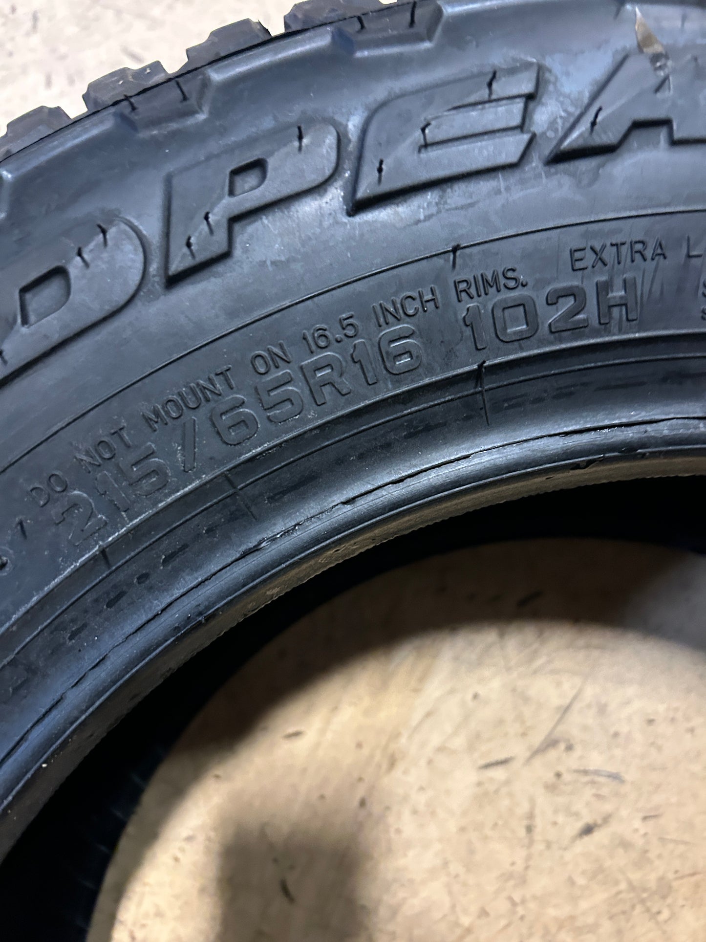 FALKEN WILDPEAK A/T TRAIL BSW P 215 65 16 102H XL ALL TERRAIN TIRE 28712681