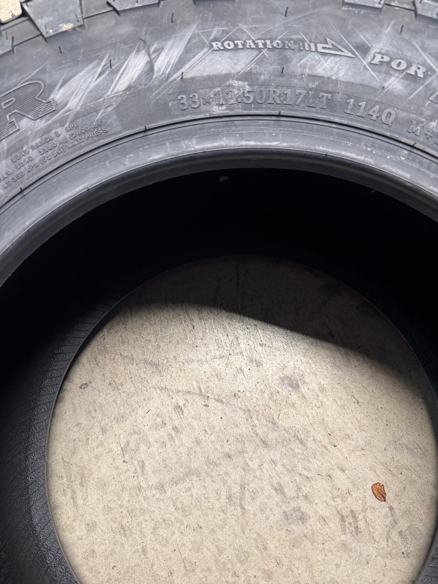 NOS COMFORSER CF3000 BSW LT 33 12.5 17 114Q 8PLY MUD TERRAIN TIRE CF222