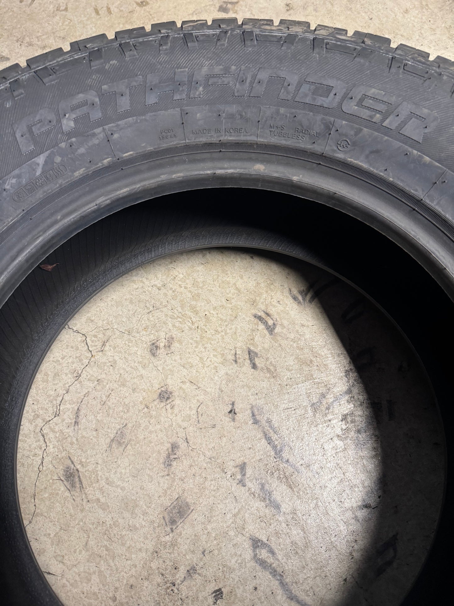 NOS PATHFINDER ALL TERRAIN BSW P 265 65 17 112T TIRE 1020411