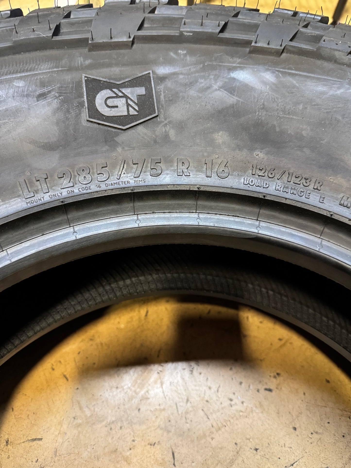 (KSL ONLY) 4 GENERAL GRABBER A/TX RWL LT 285 75 16 126/123R 10PLY ALL TERRAIN TIRE 4508480000