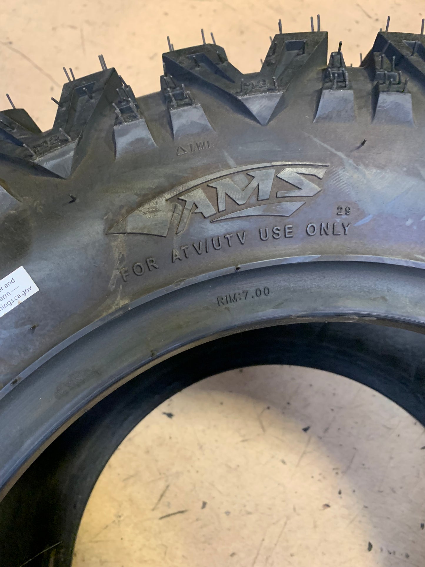 AMS M2 EVIL BSW AT 25 10 12 50J 6PLY ATV/UTV TIRE 654721