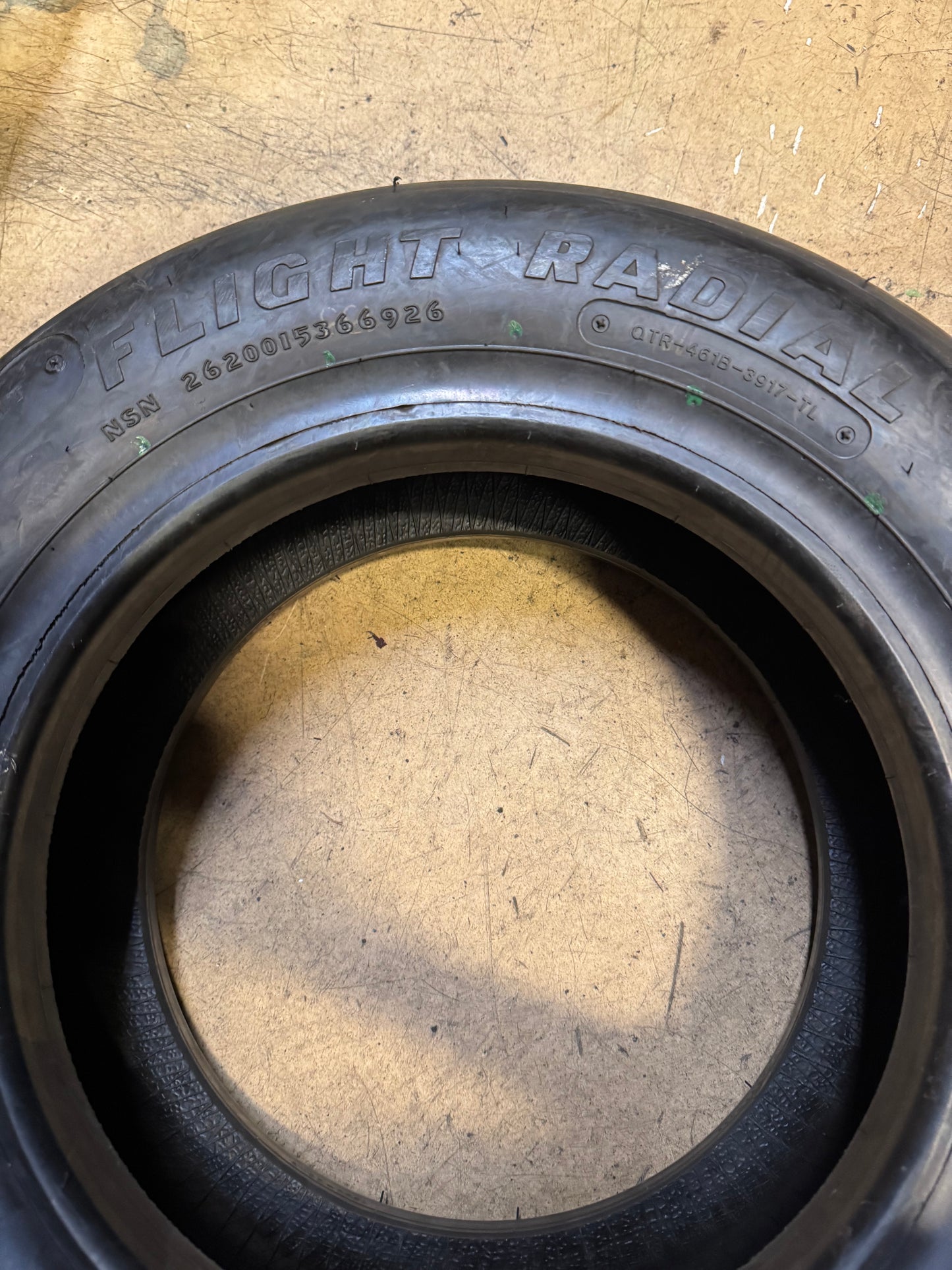 NOS GOODYEAR FLIGHT RADIAL ML BSW 25.5 8 14 20PLY AIRCRAFT TIRE 461B-3917-TL