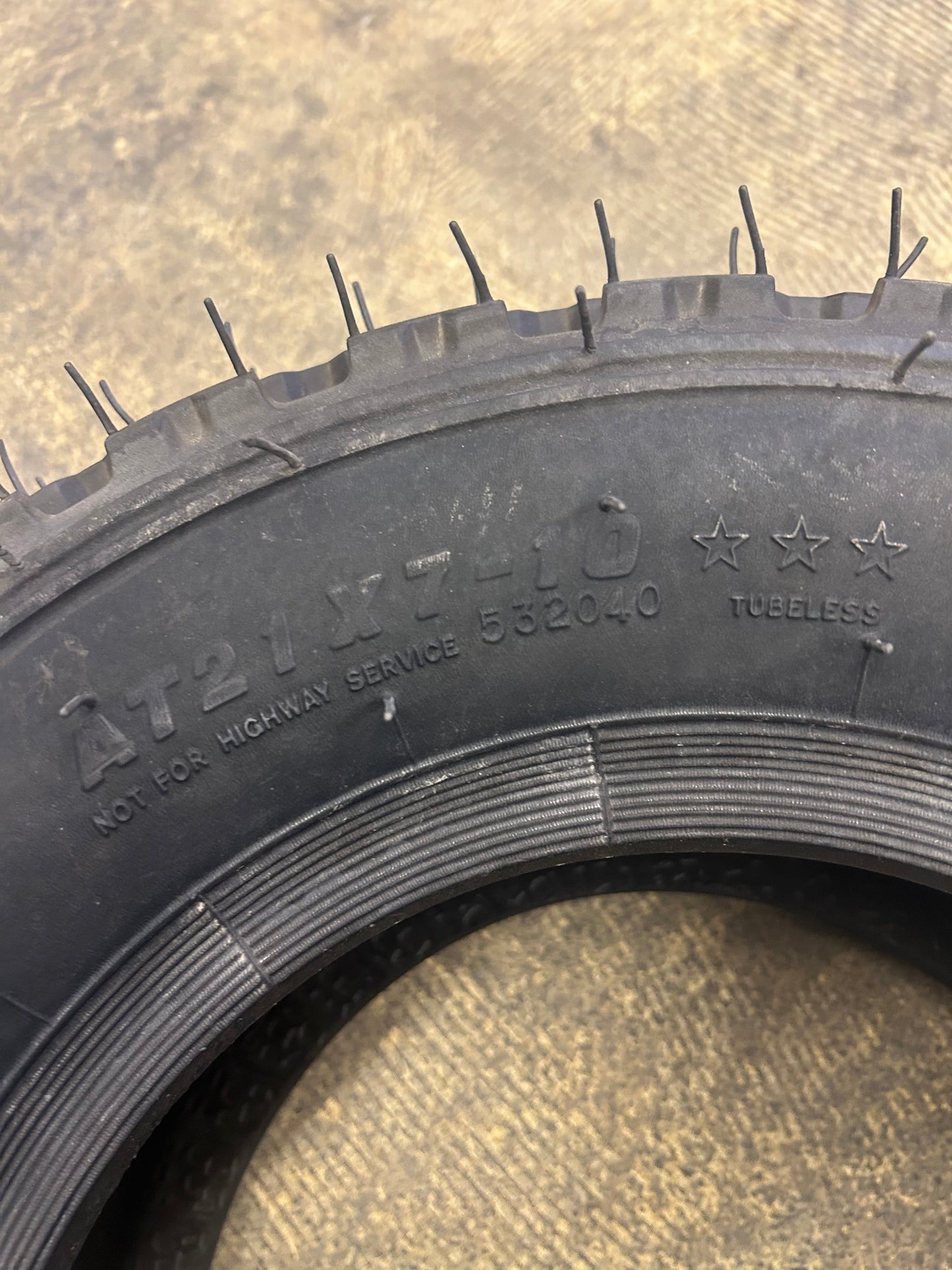 ITP HOLESHOT BSW AT 21 7 10 ATV/UTV TIRE 532040