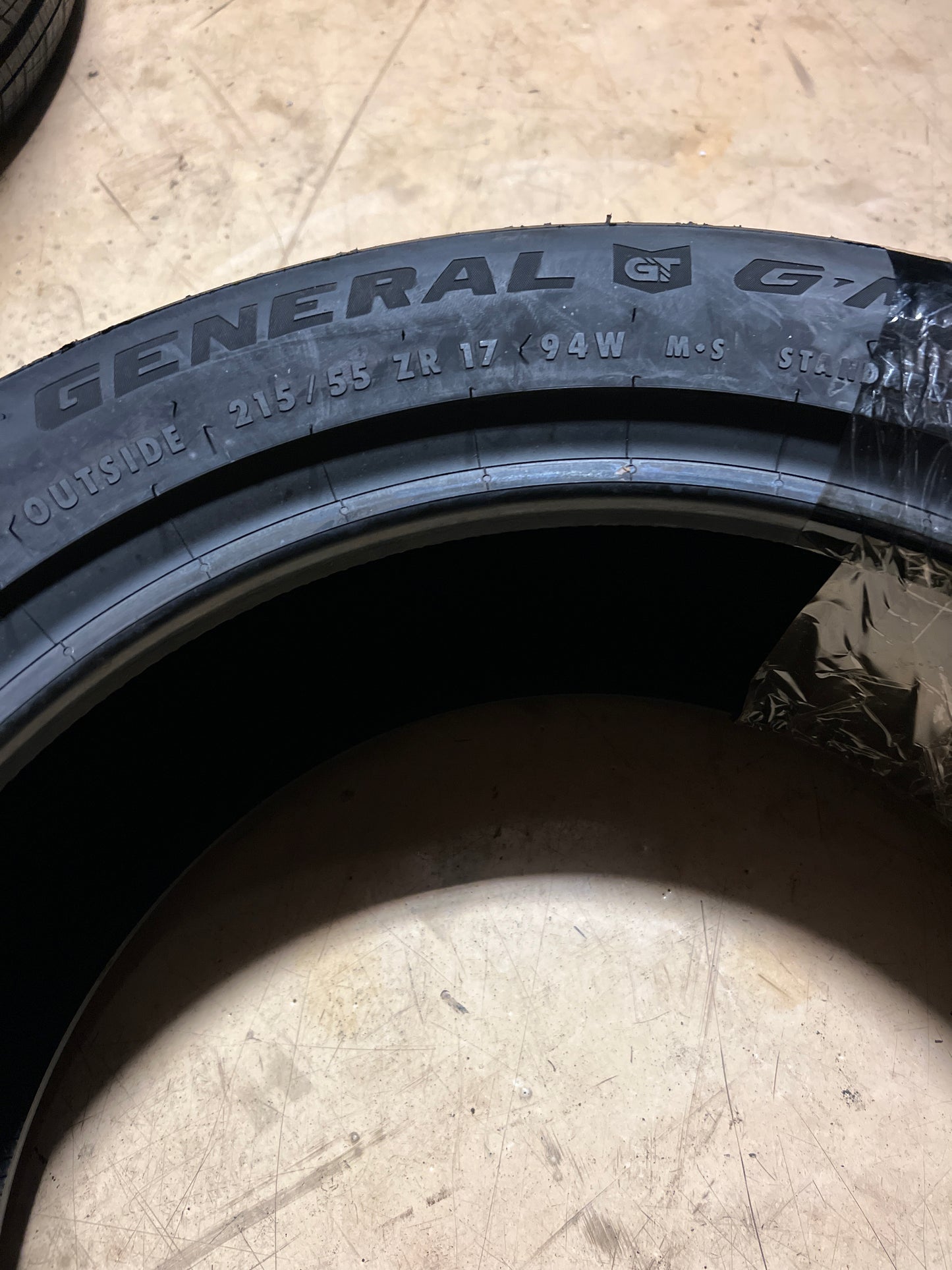 2 GENERAL G-MAX A/S 05 P 215 55 17 94W SL ALL SEASON UHP TIRE 15509640000 CQ2
