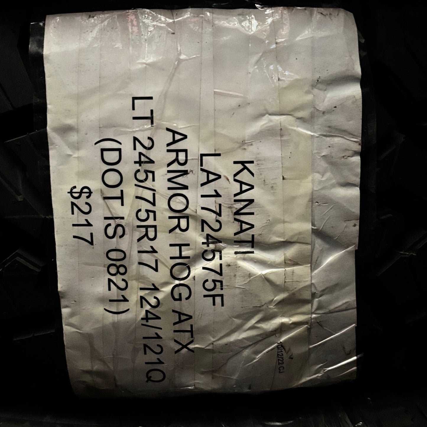 (TODO) KANATI ARMOR HOG ATX LT 245 75 17 124/121Q LA1724575F