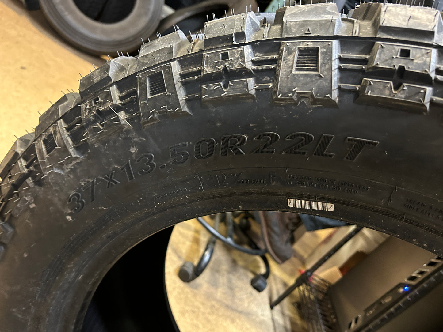 TBBTIRES TS67 M/T BSW LT 37 13.5 22 128Q12PLY MUD TERRAIN TIRE 840156401692