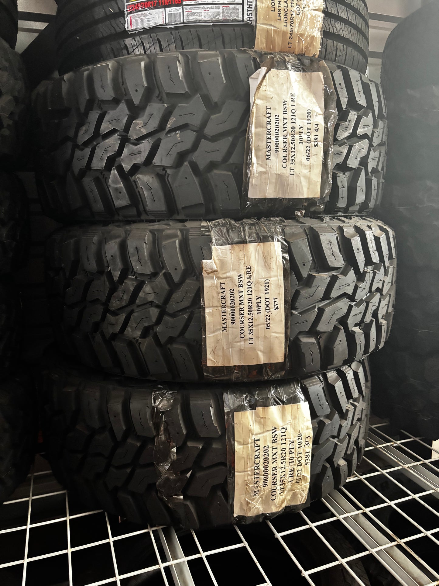(KSL ONLY) NOS MASTERCRAFT COURSER MXT BSW BSW LT 35 12.5 20 121Q LRE 10PLY MUD TERRAIN TIRE 90000020202