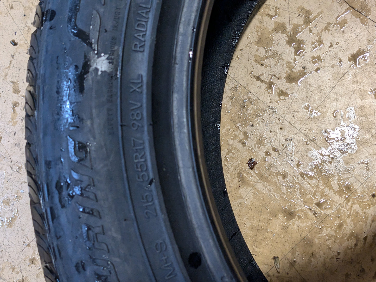 NEW VOGUE CUSTOM BUILT RADIAL VIII 215 55 17 98V 3206604 PERFORMANCE PASSENGER TIRE GOLD AND WHITE SIDEWALL