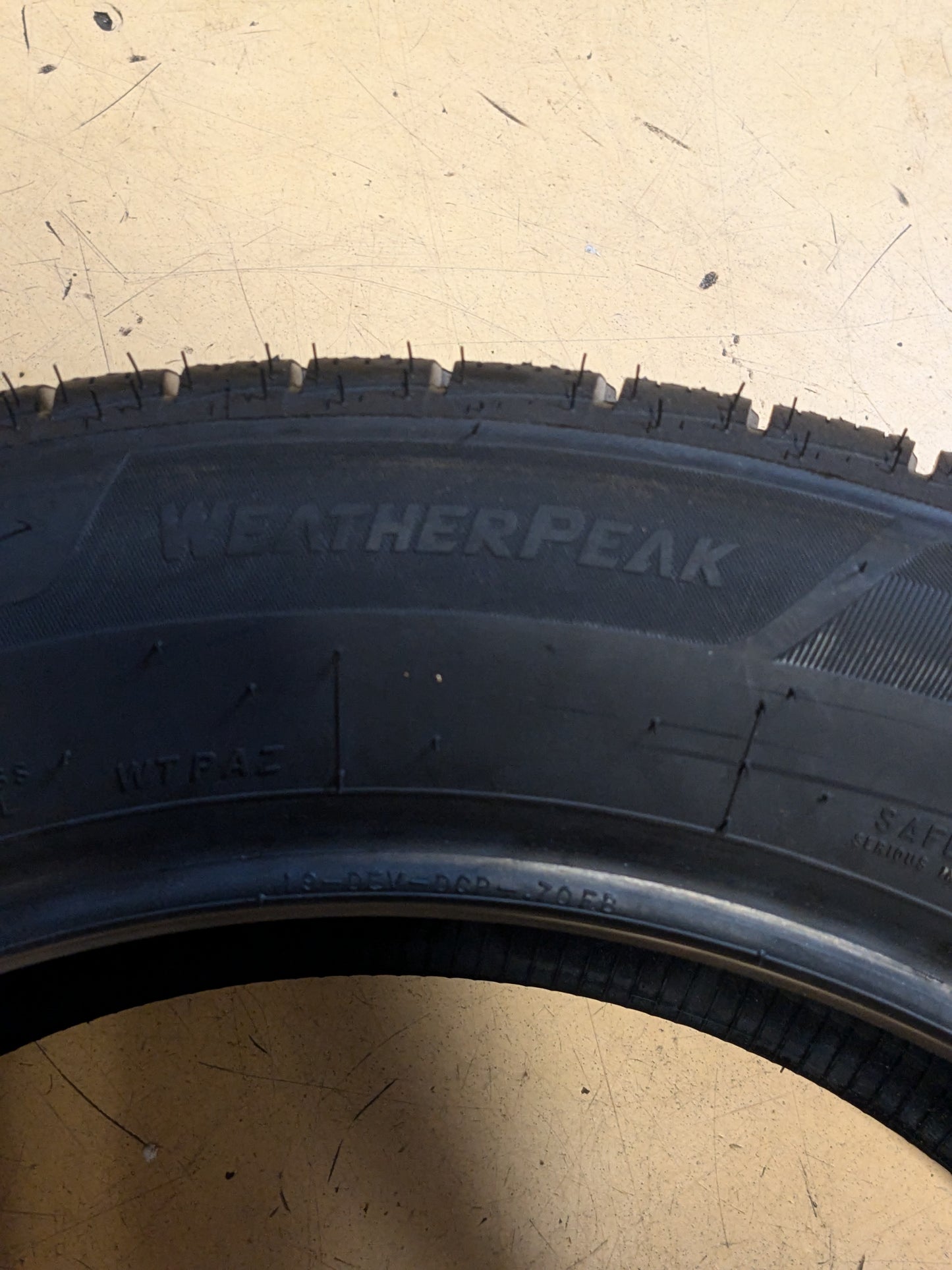 BRIDGESTONE WEATHERPEAK 225 55 19 99V ALL WEATHER TIRE 009642