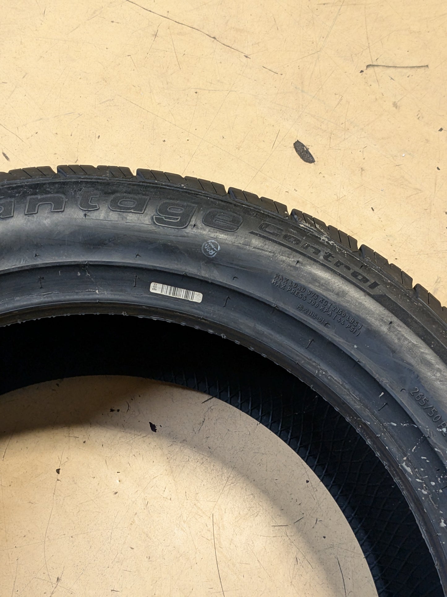2 BFGOODRICH ADVANTAGE CONTROL A/S 265 50 20 107V ALL SEASON TIRE 30990