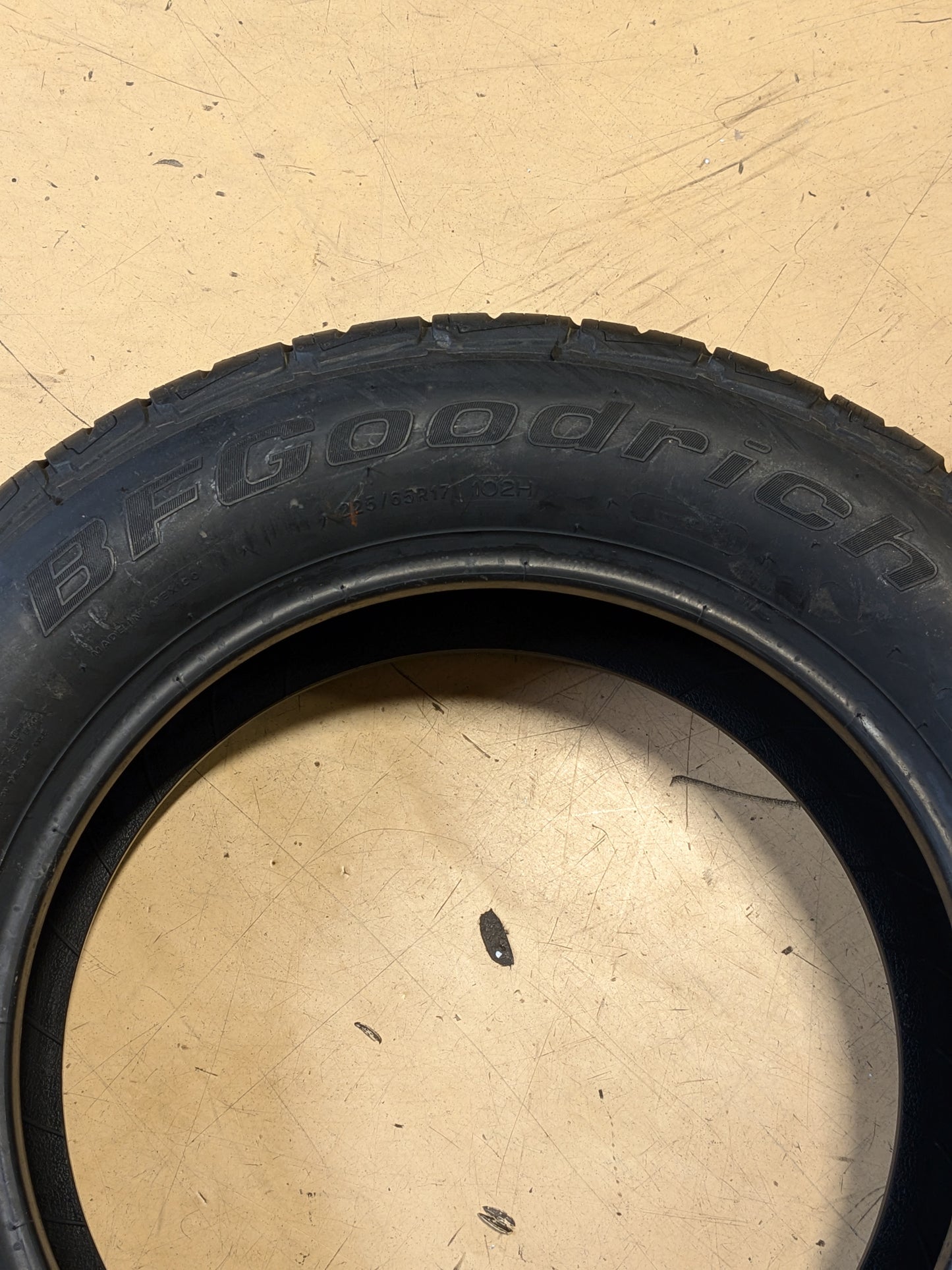 4 BFGOODRICH ADVANTAGE T/A SPORT LT 225 65 17 102H TIRE 21562
