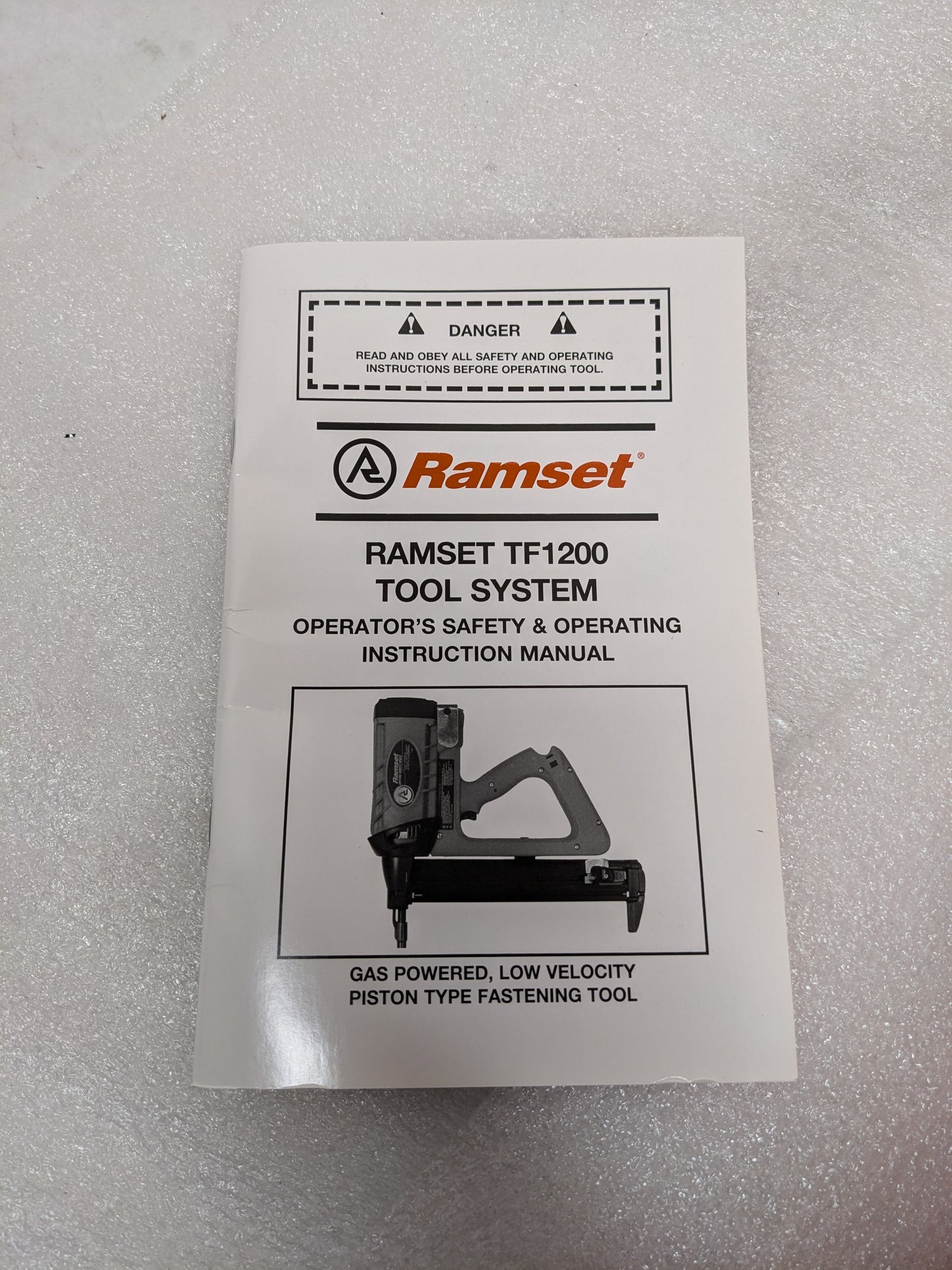 RAMSET TF1200 TRAKFAST GAS ACTUATED FASTENER TOOL FOR METAL FRAMING