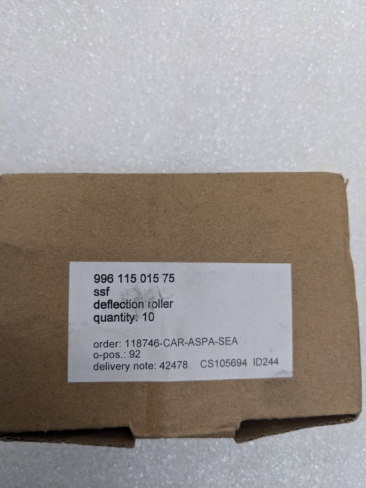 PORSCHE DRIVE BELT IDLE DEFLECTION ROLLER 99611501575